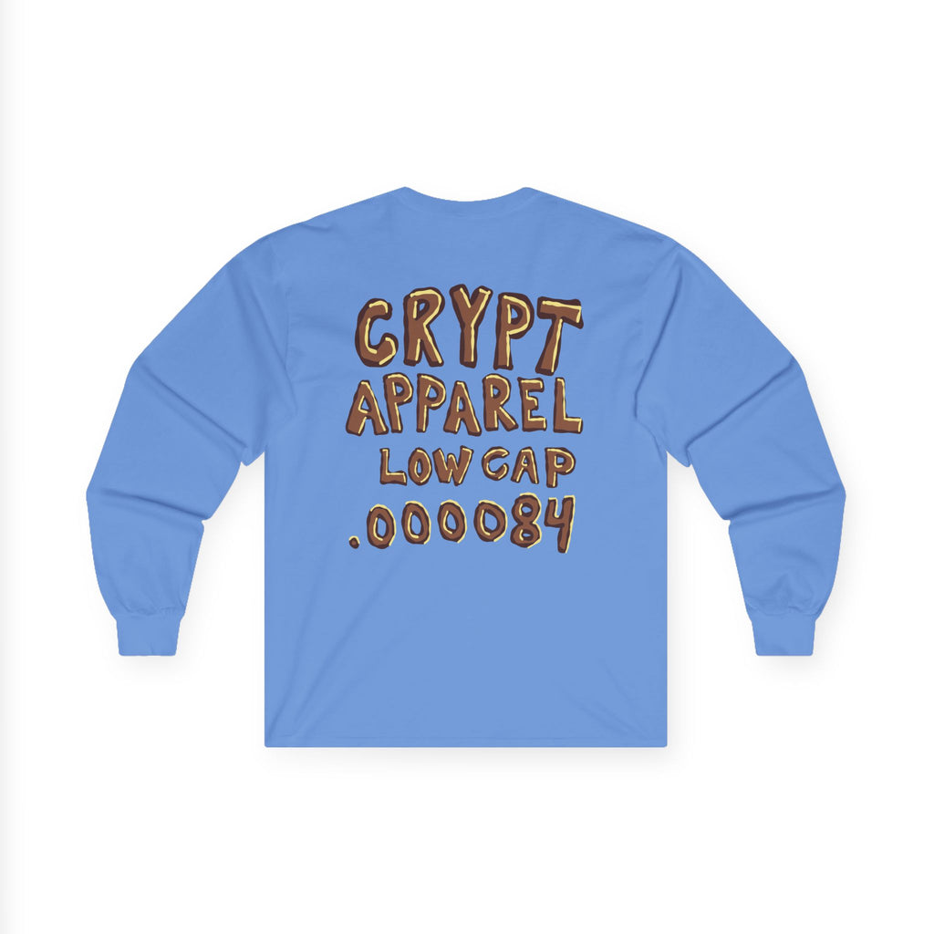 Low Cap Ape Long Sleeve Tee — Crypt Apparel Crypto Graphic