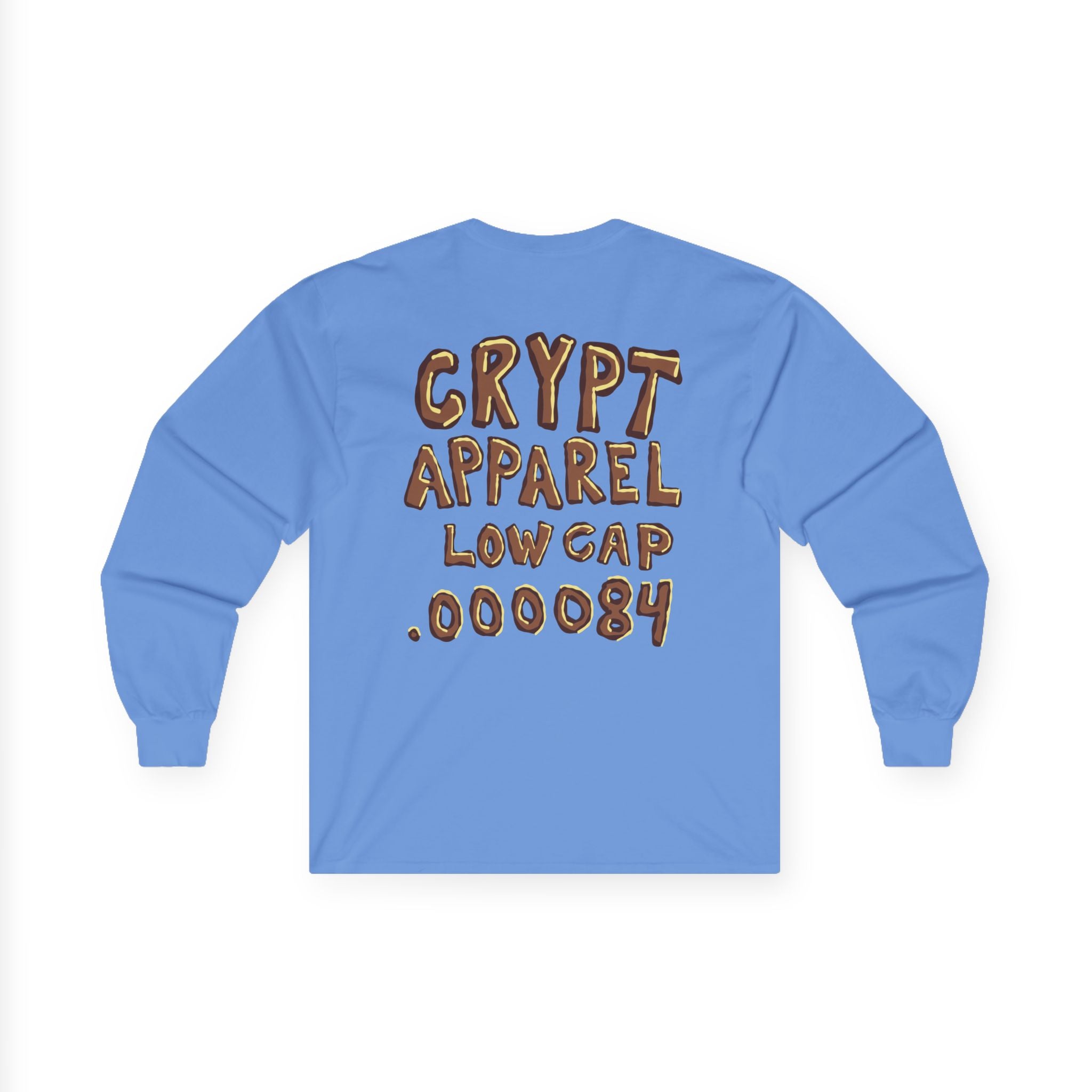 Low Cap Ape Long Sleeve Tee — Crypt Apparel Crypto Graphic