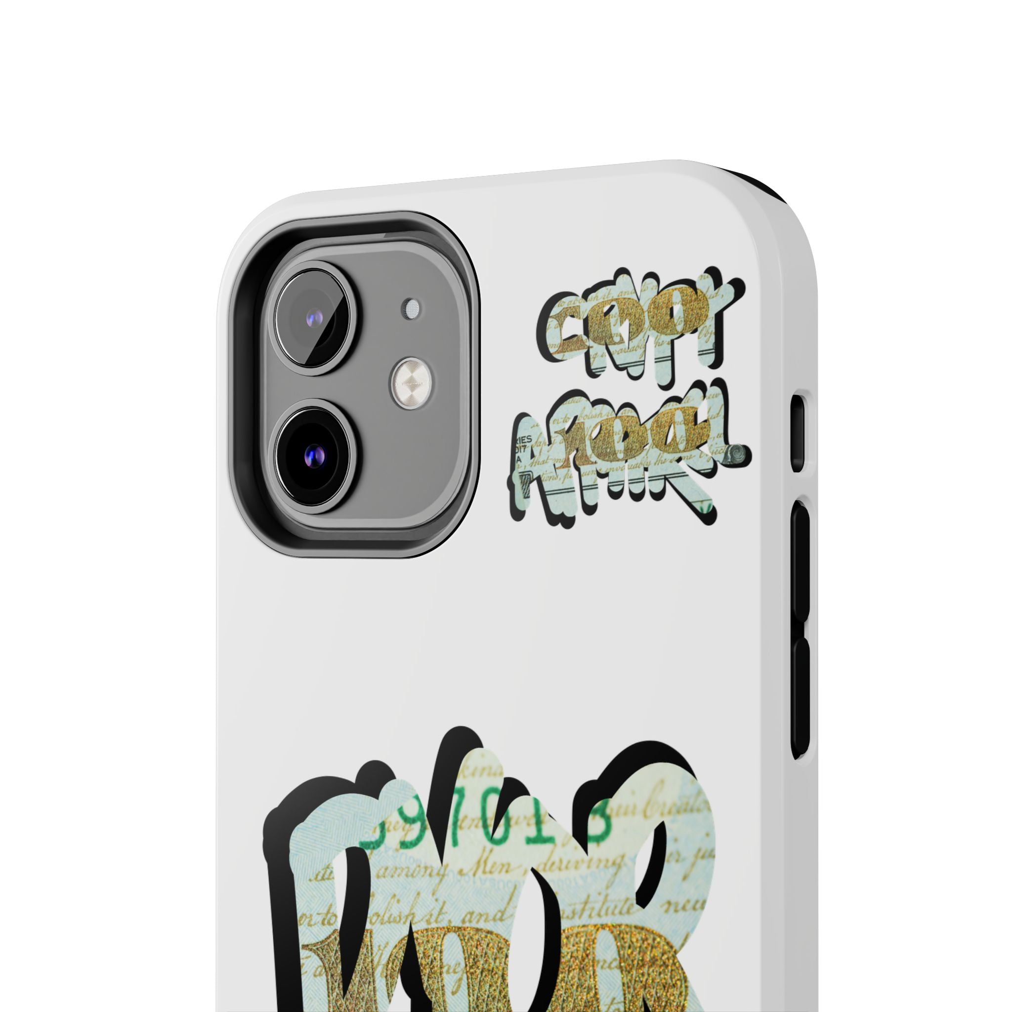 Tough Phone Case — Vintage Money Graffiti "Paper Hodl" Design