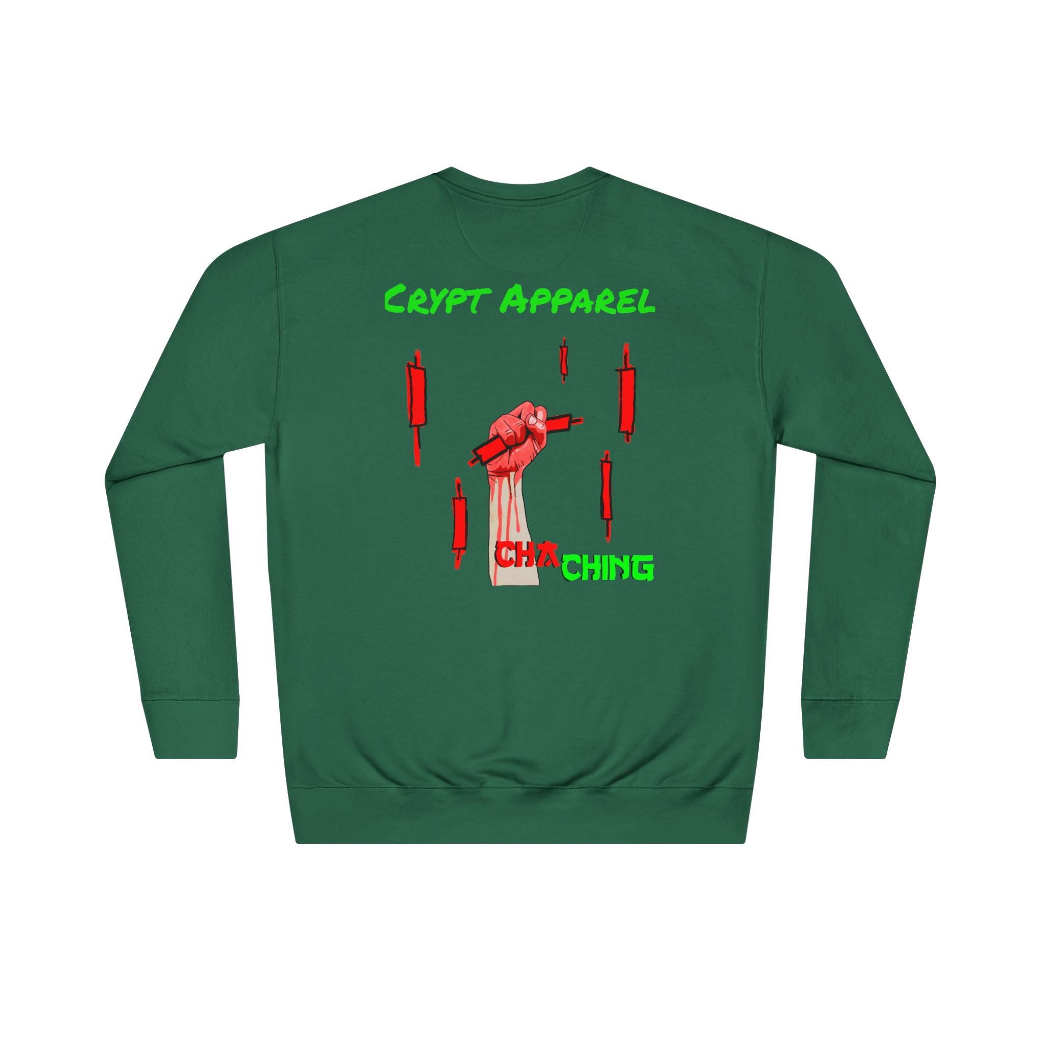 Catching Daggers Crewneck Sweatshirt — Crypt Apparel Cha-Ching Design