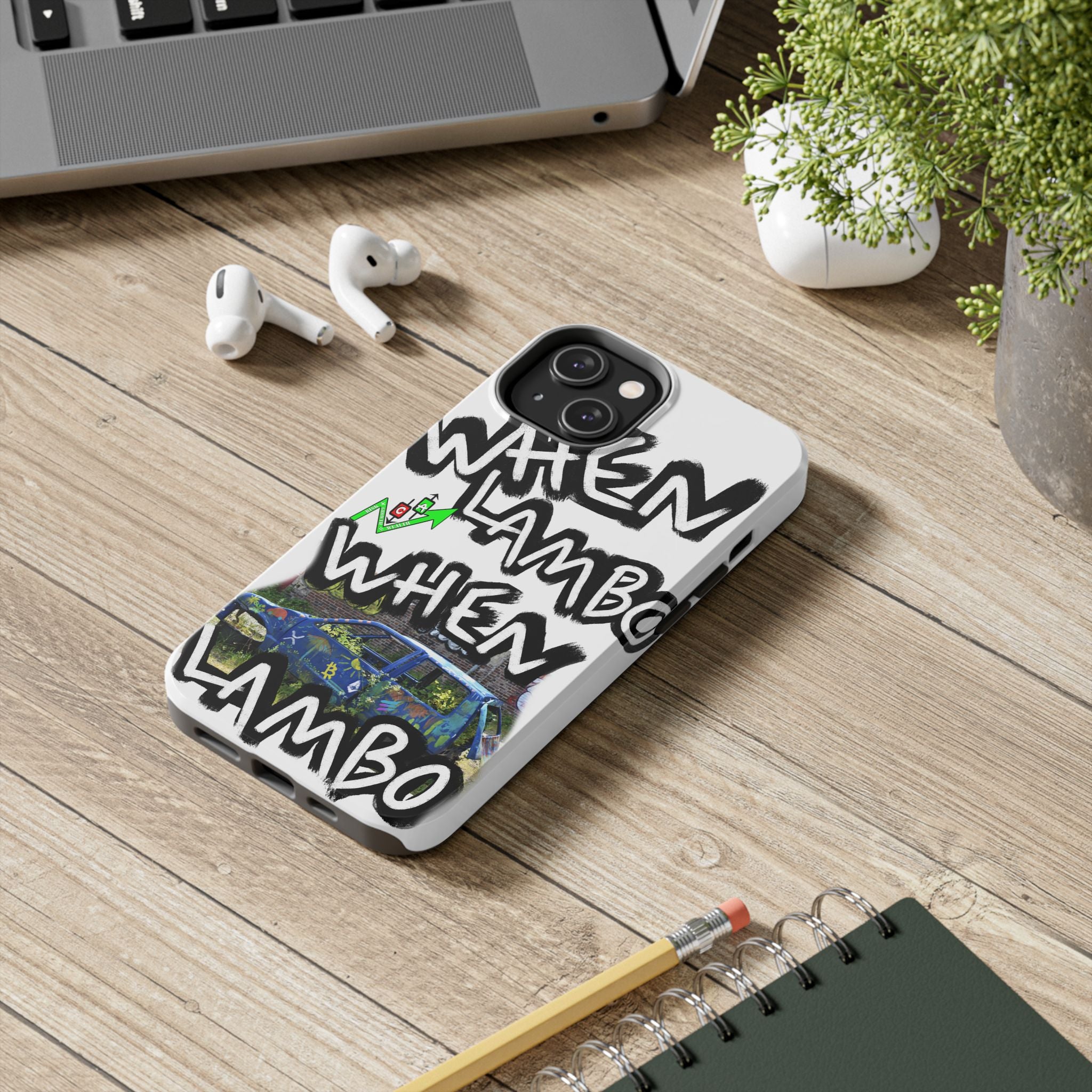 When Lambo Art Phone Case — Crypto Meme Tough Phone Case