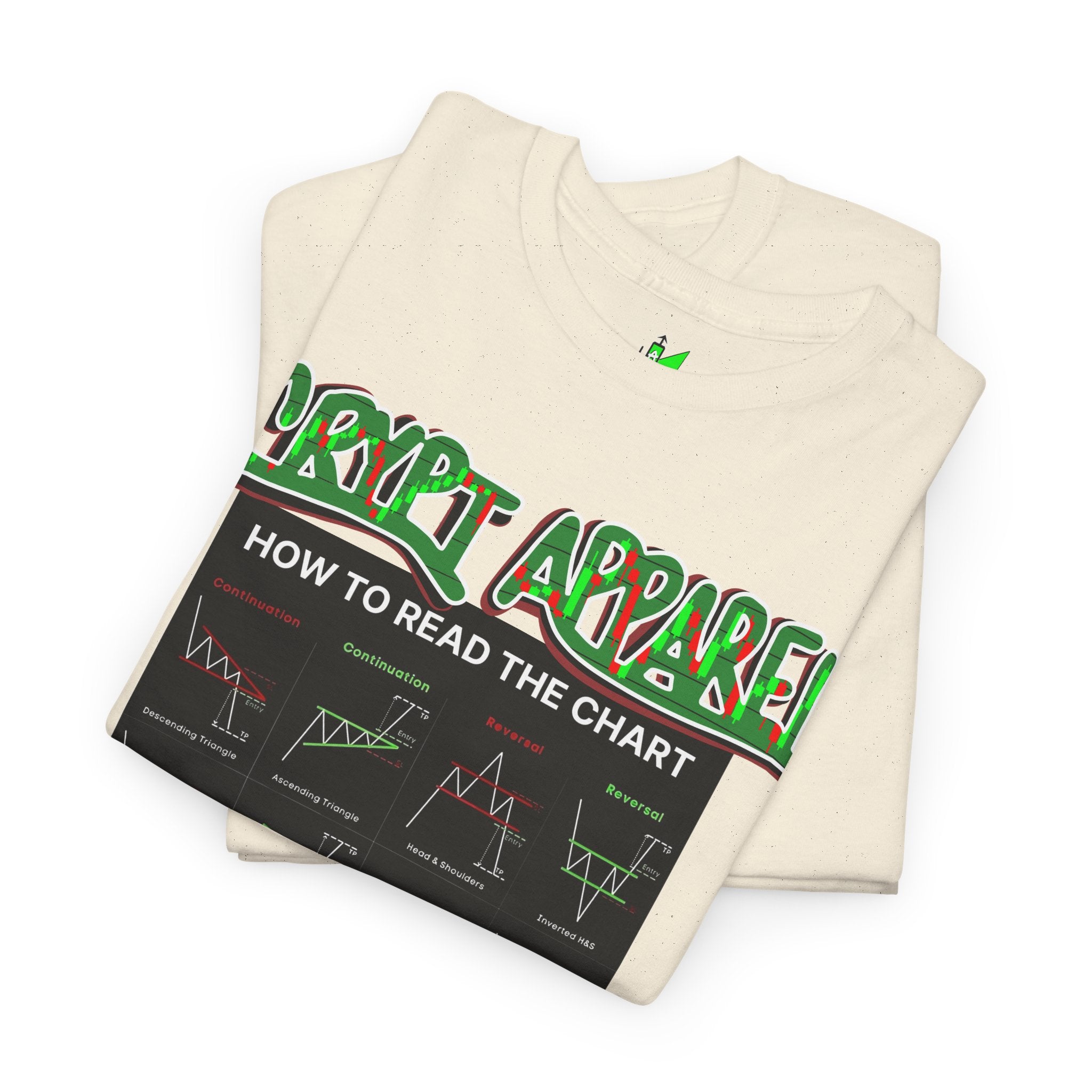 Charted Tee — "Crypt Apparel" Trading Chart Shirt