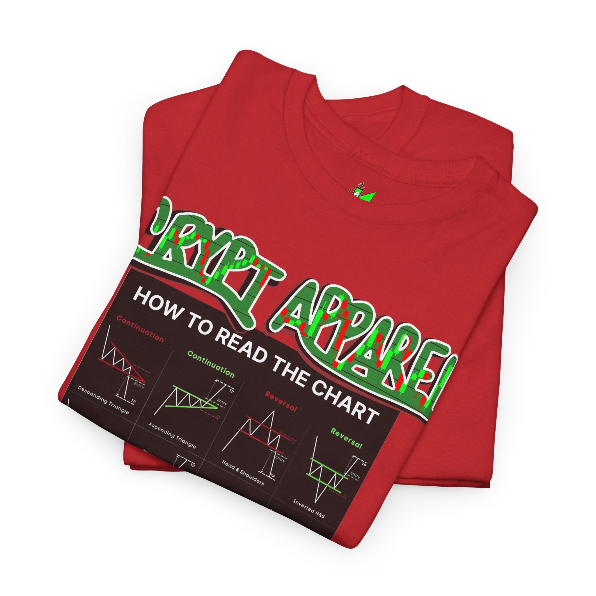 Charted Tee — "Crypt Apparel" Trading Chart Shirt