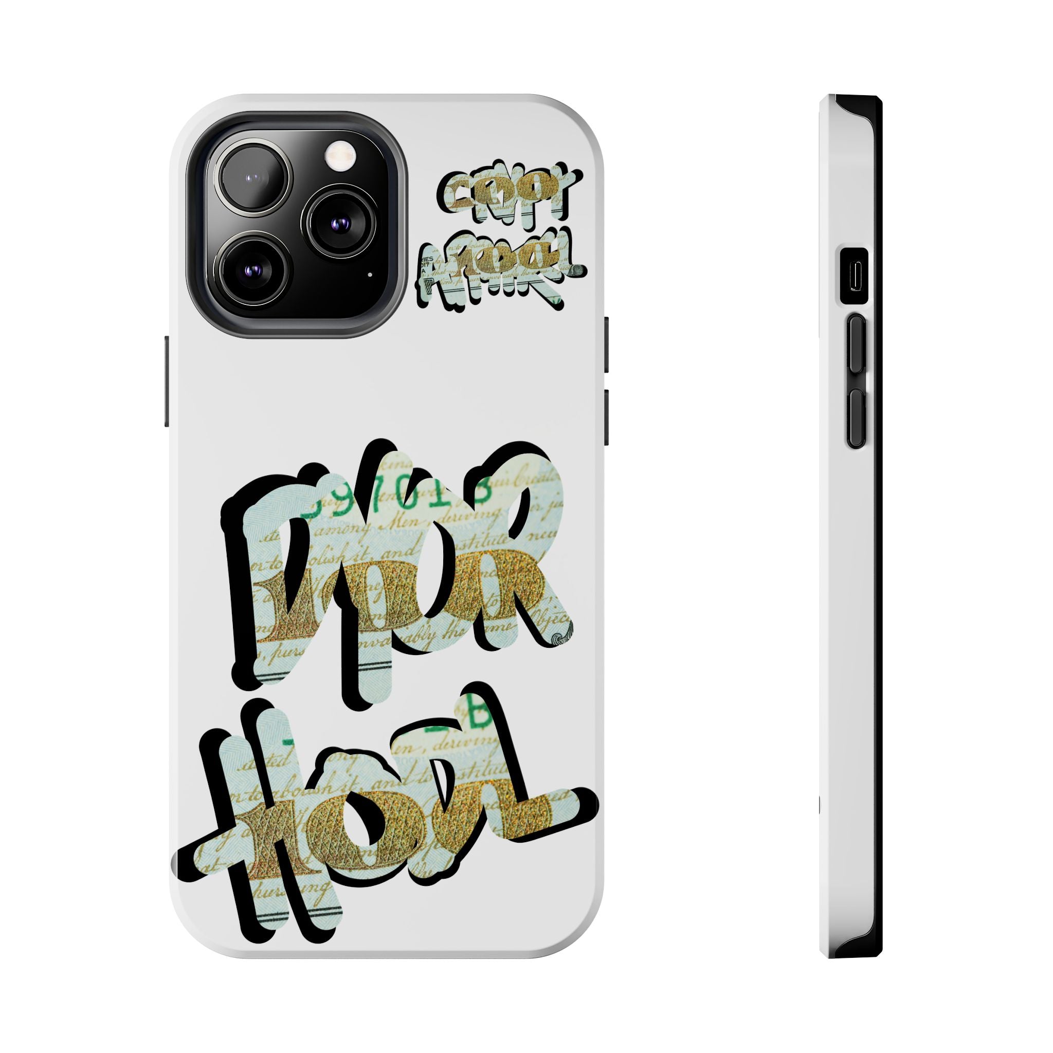 Tough Phone Case — Vintage Money Graffiti "Paper Hodl" Design