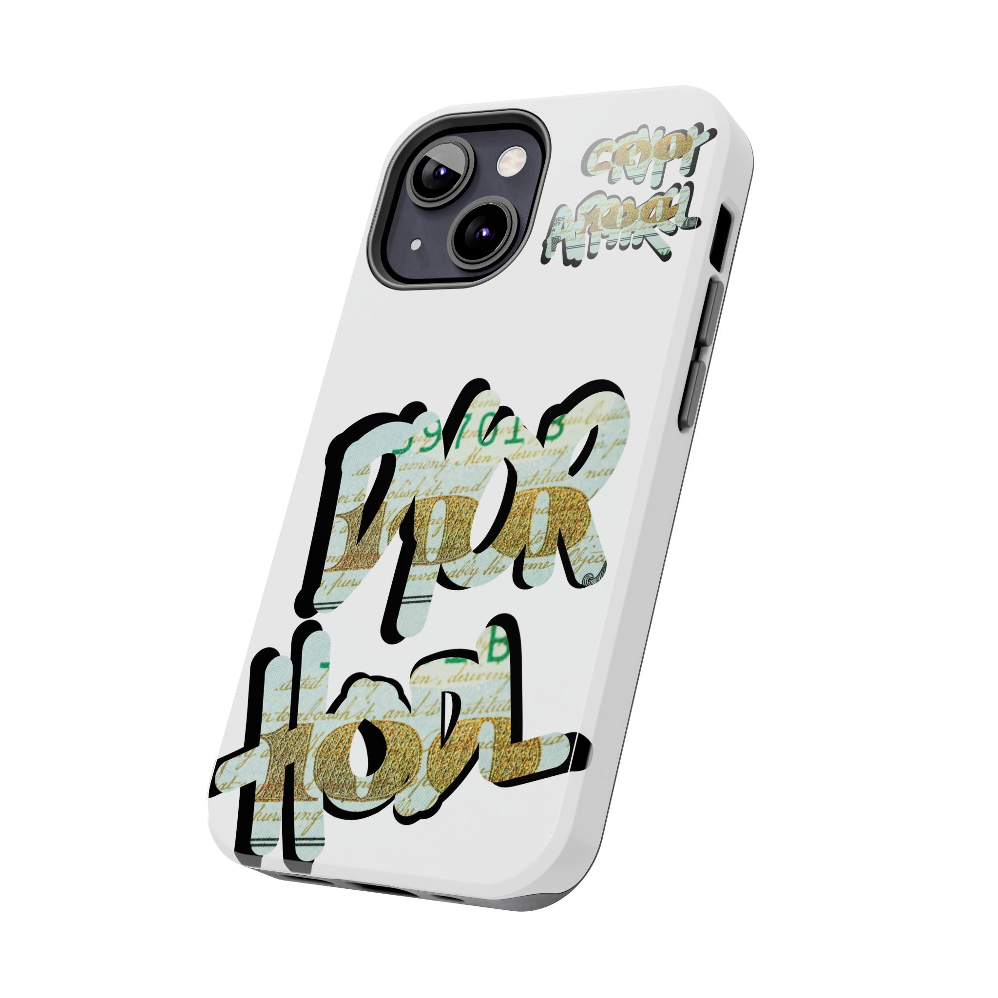 Tough Phone Case — Vintage Money Graffiti "Paper Hodl" Design