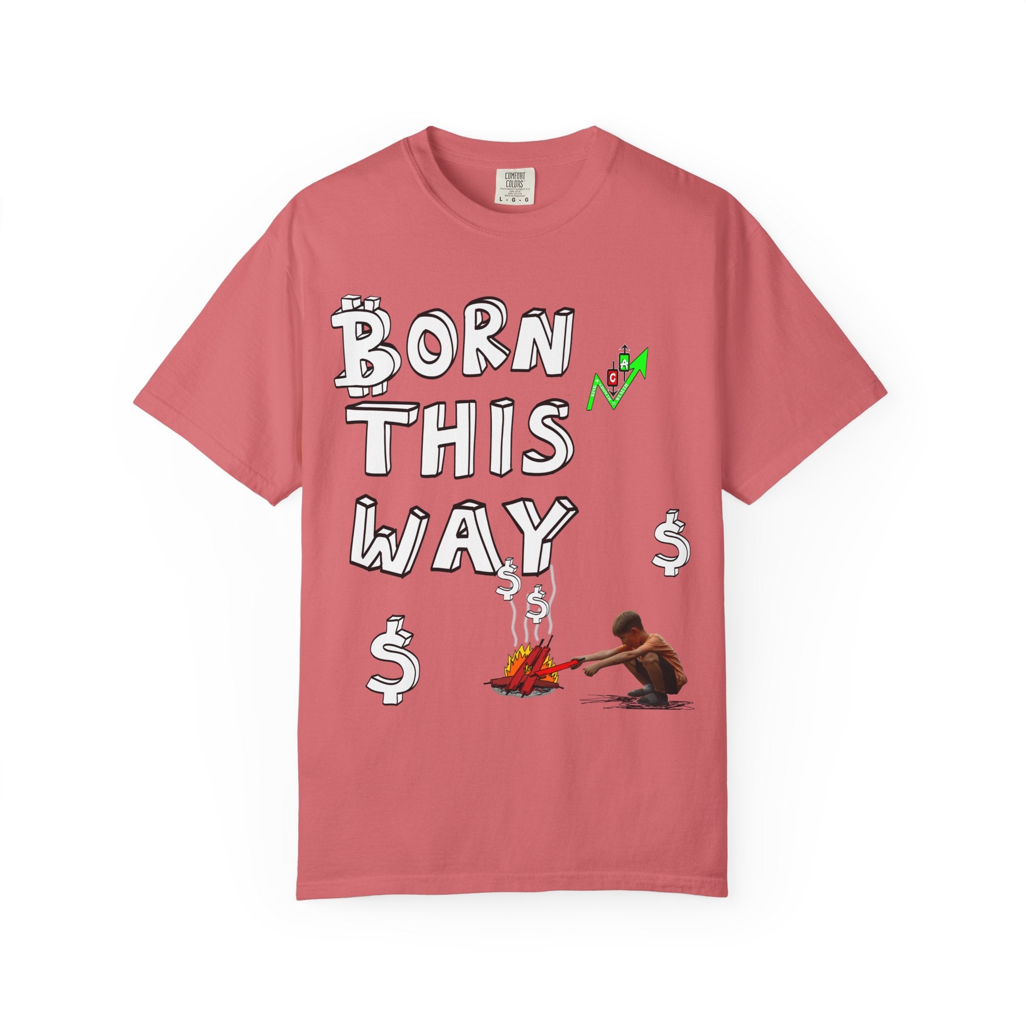 Born This Way Bitcoin inspired Crypto graphic tee | Crypt Apparel