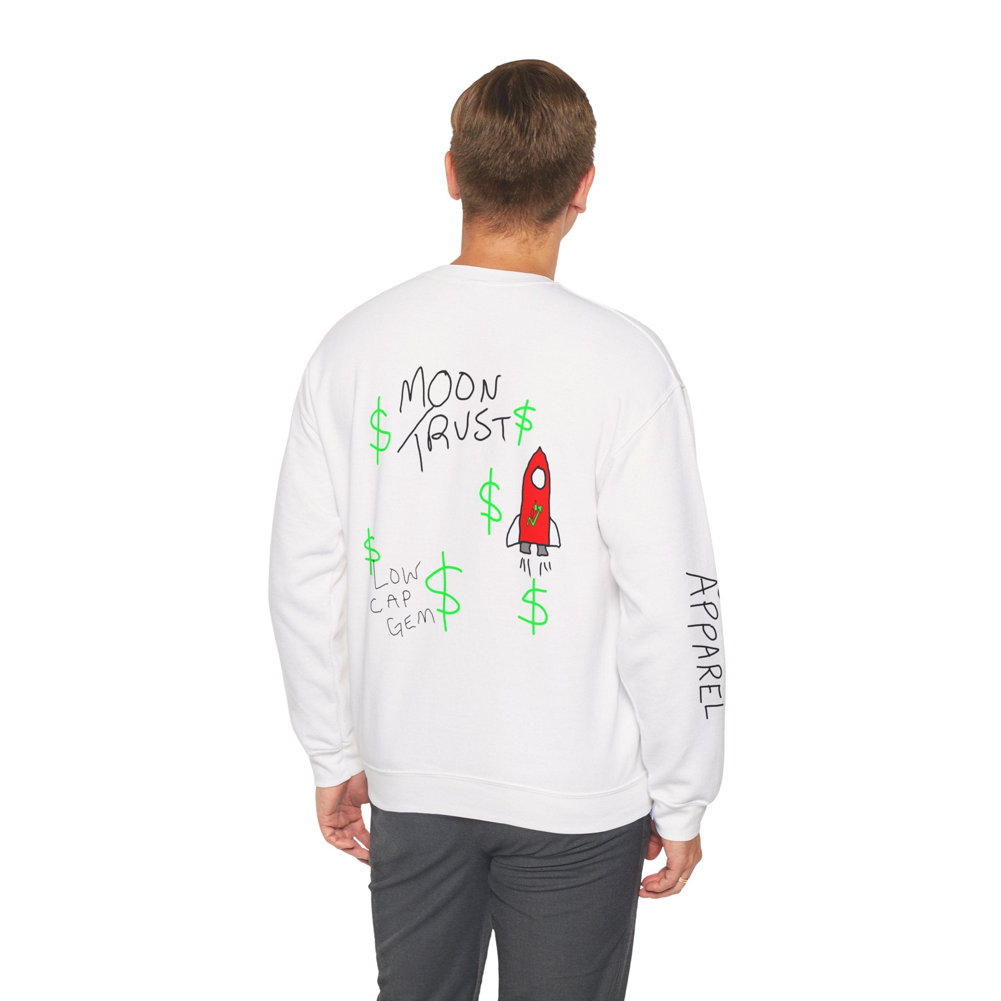 Crypto On Clarence Crewneck Sweatshirt — Crypt Apparel Design