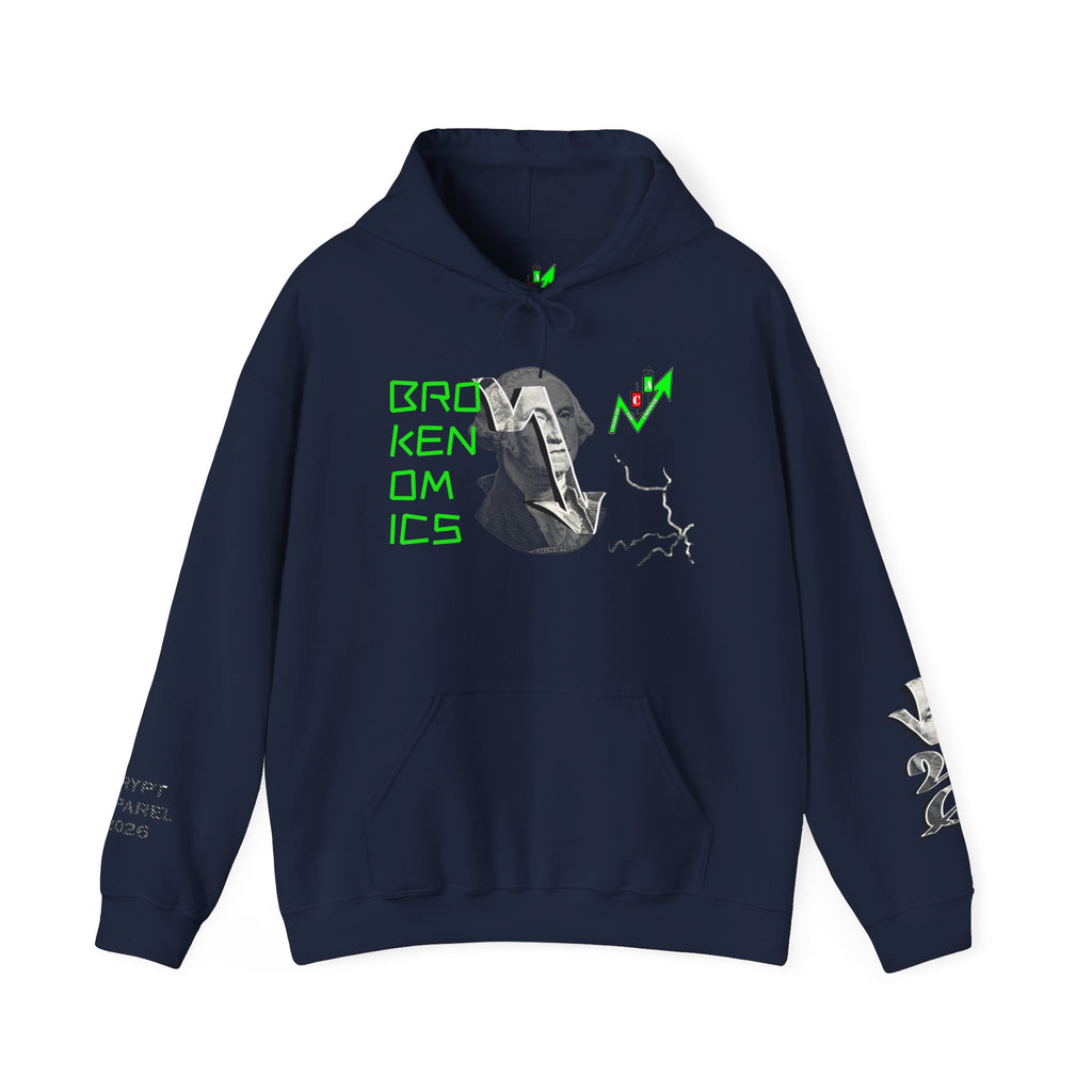 Brokenomics Crypto Hoodie — Straight to Zero trading sweatshirt "Crypt Apparel"