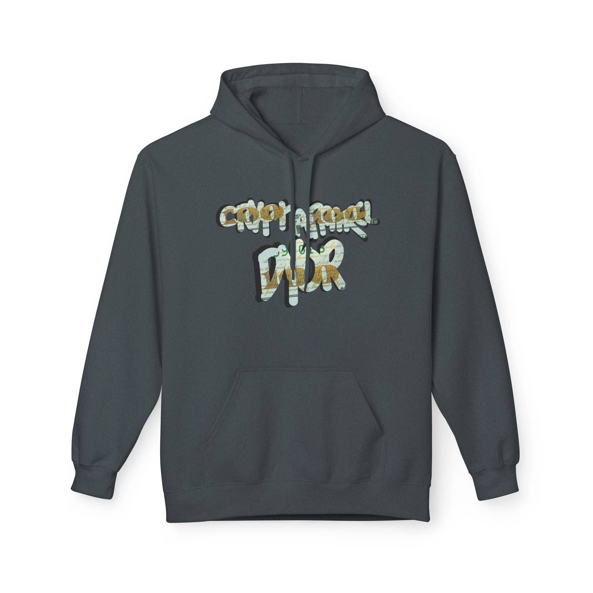 CA 100 Crypto Inspired Hoodie | Crypt Apparel Money Script Graphic Hooded Sweatshirt