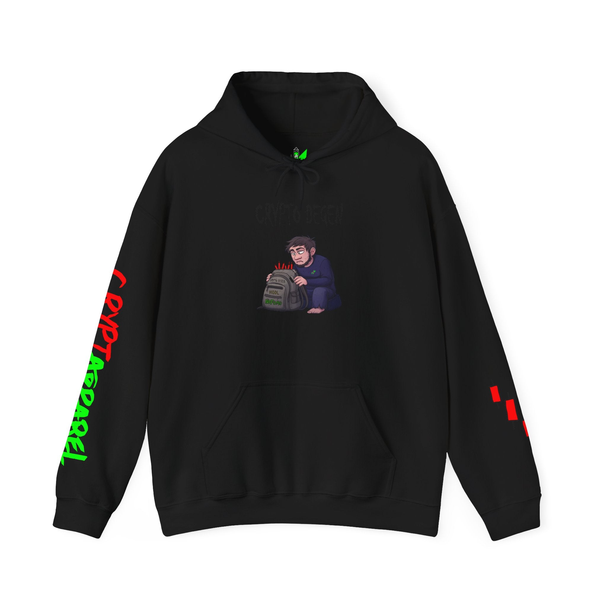 Crypto Degen Hoodie — Crypt Apparel Graphic Pullover