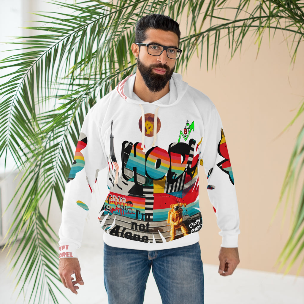 Urban Jungle Crypto Hoodie | Colorful Bitcoin Street Art Crypt Apparel Design