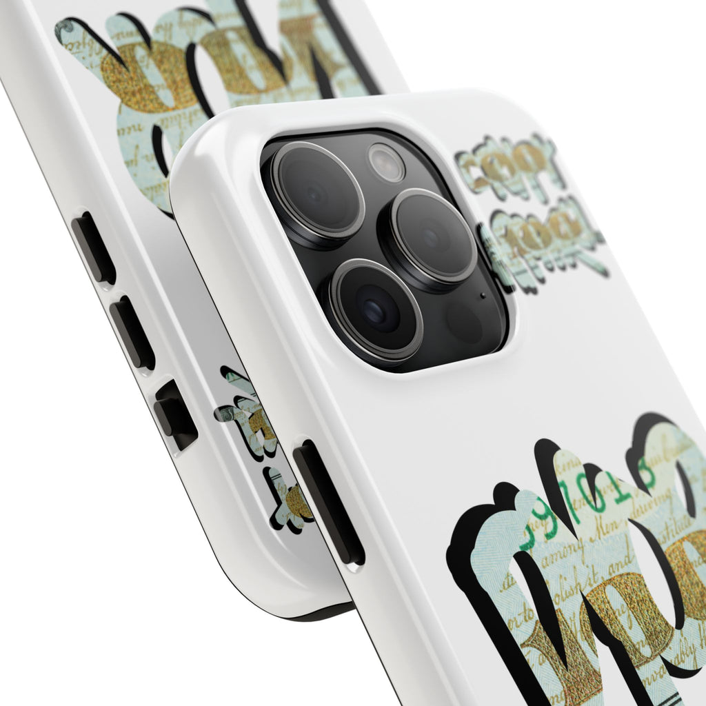 Tough Phone Case — Vintage Money Graffiti "Paper Hodl" Design