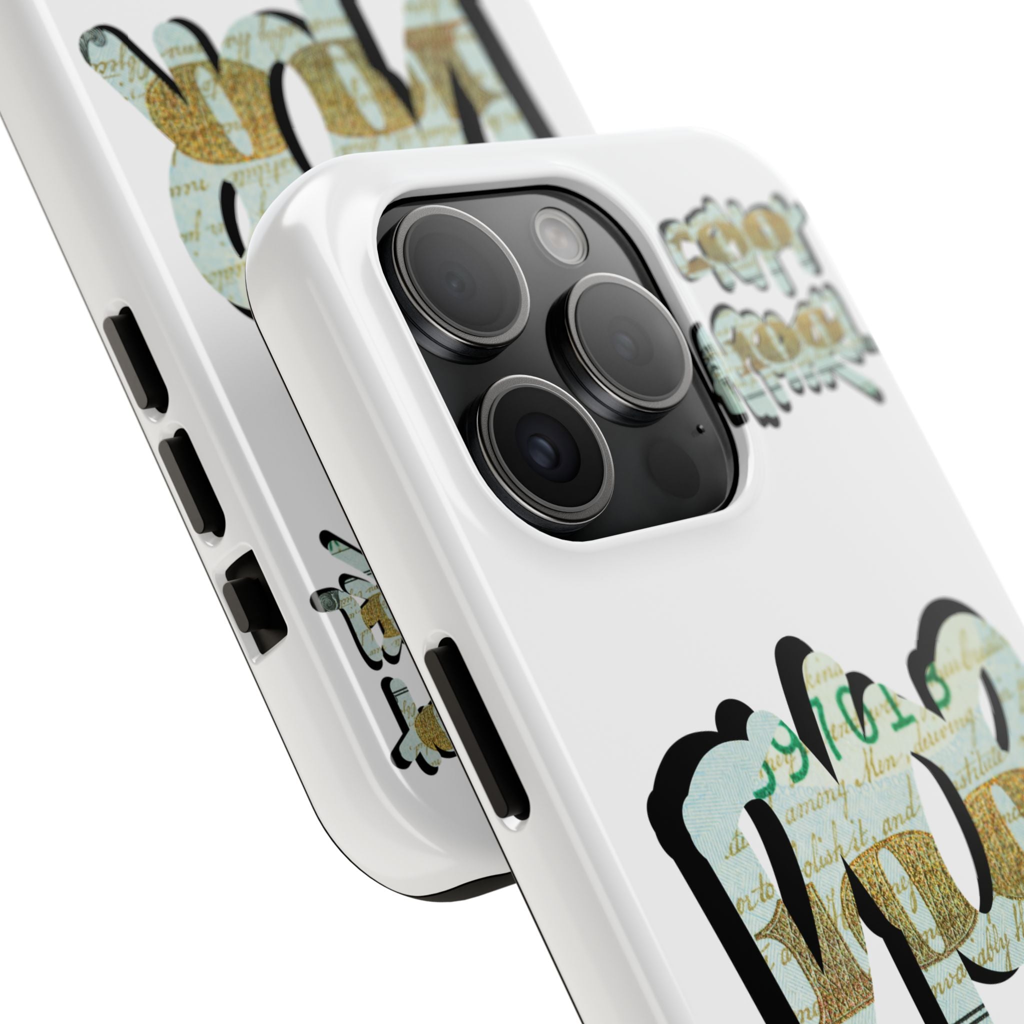 Tough Phone Case — Vintage Money Graffiti "Paper Hodl" Design