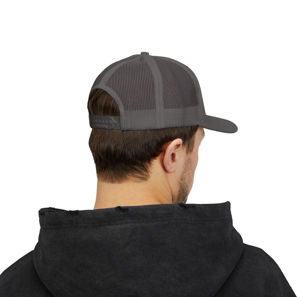 Brokenomics Crypto Trucker Cap - Crypt Apparel Distressed Arrow Graphic Snapback