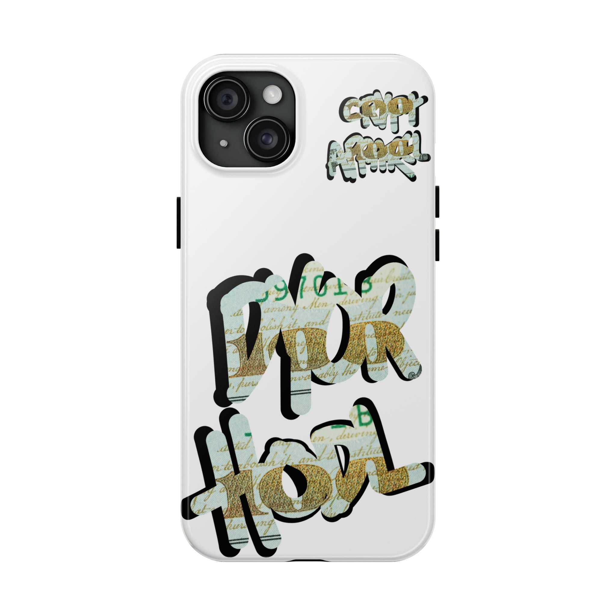 Tough Phone Case — Vintage Money Graffiti "Paper Hodl" Design