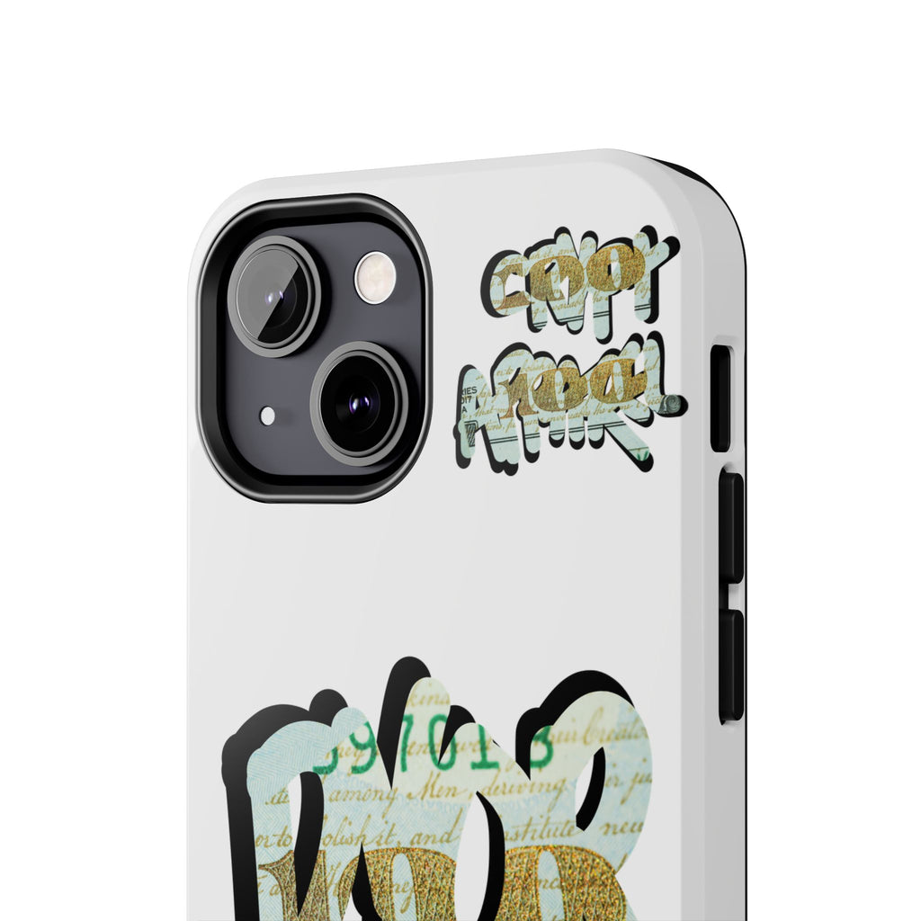 Tough Phone Case — Vintage Money Graffiti "Paper Hodl" Design