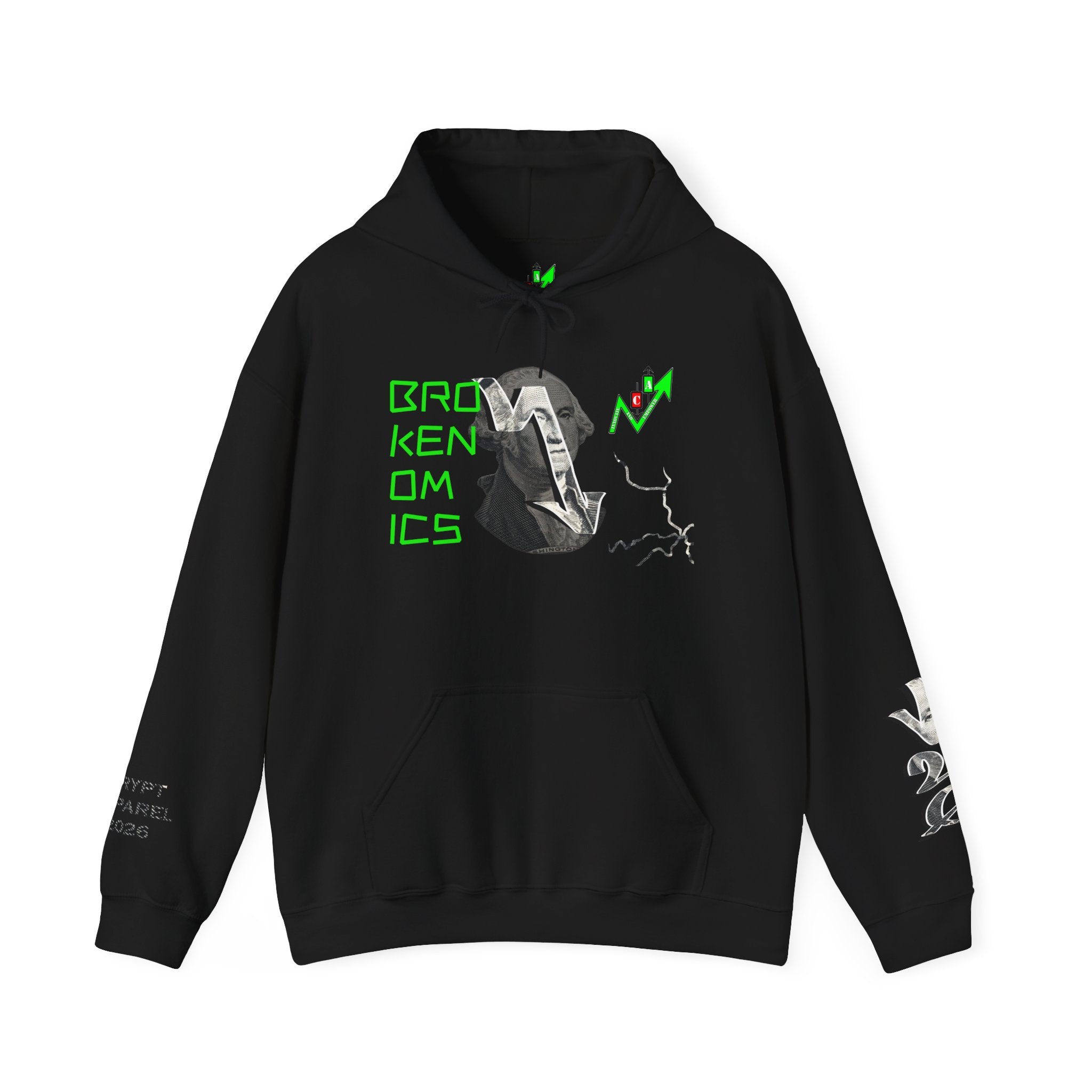 Brokenomics Crypto Hoodie — Straight to Zero trading sweatshirt "Crypt Apparel"