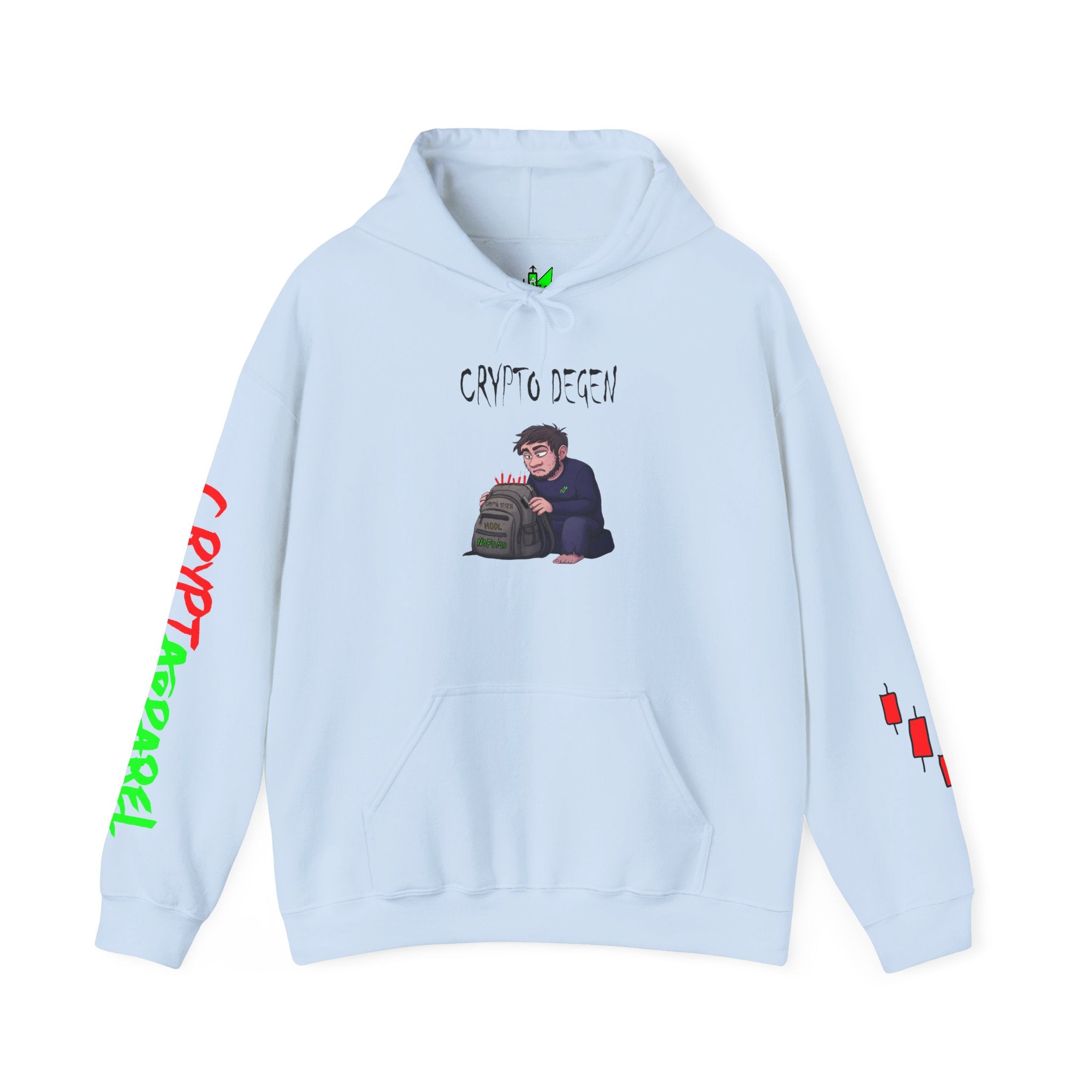 Crypto Degen Hoodie — Crypt Apparel Graphic Pullover