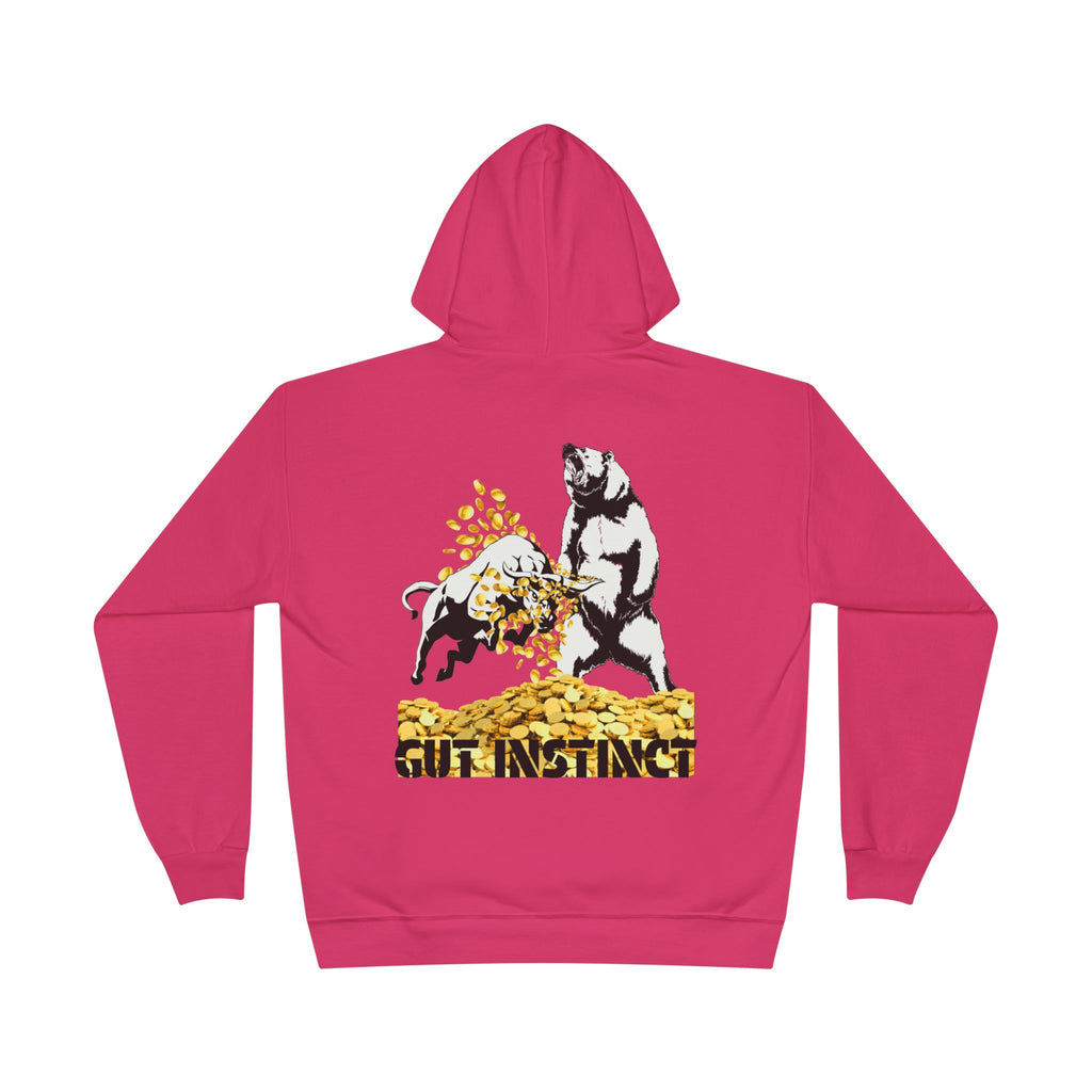 Gut Instinct Bull vs Bear Crypto Hoodie - Dual Sided Slay The Bears Streetwear Pullover