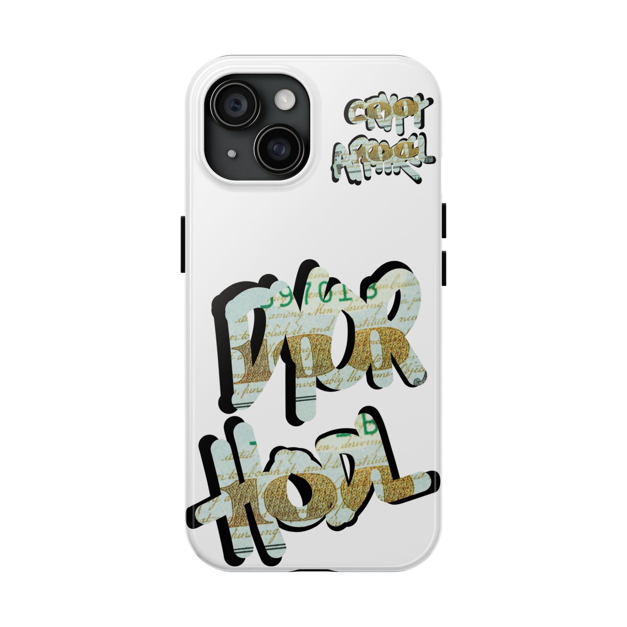Tough Phone Case — Vintage Money Graffiti "Paper Hodl" Design