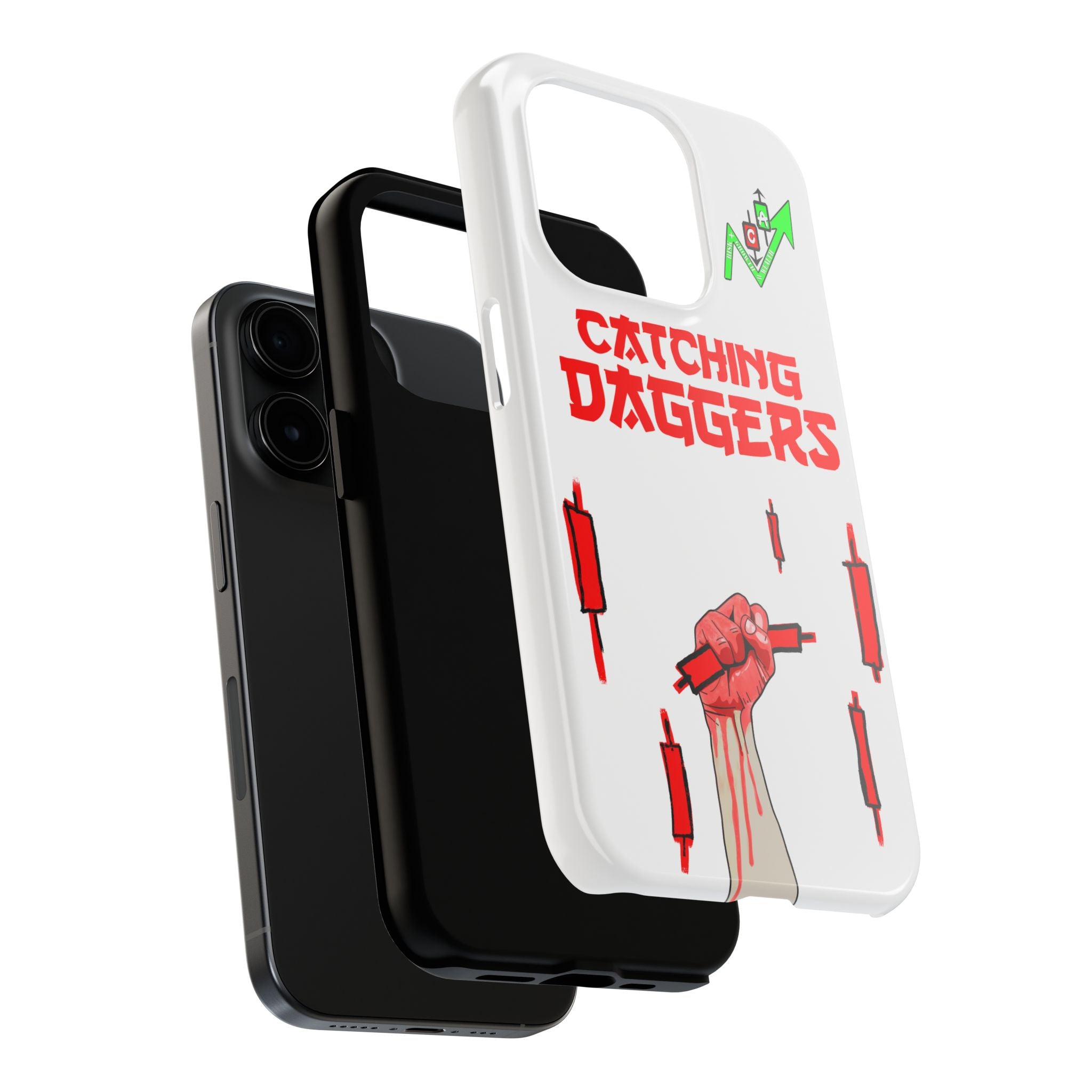 Catching Daggers Tough Phone Case — Crypt Apparel Graphic Protective Cover