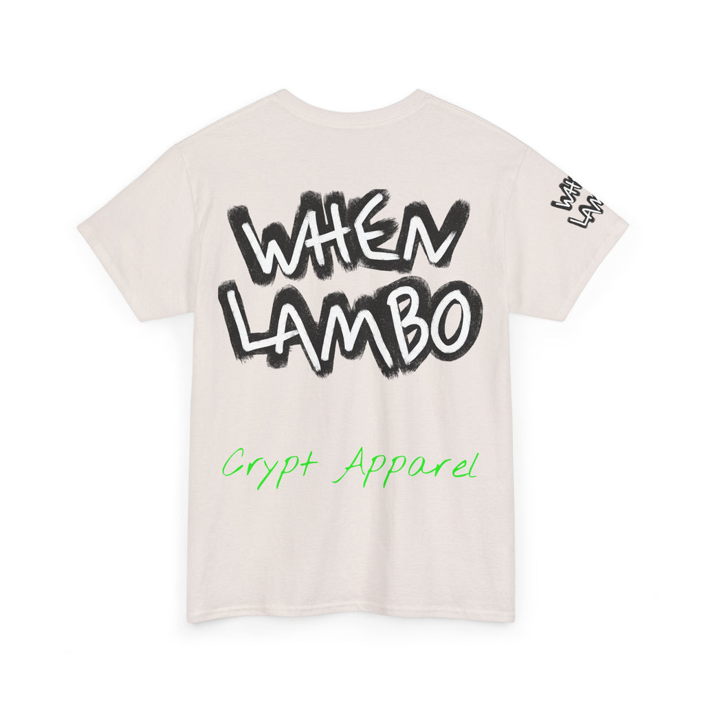 When Lambo Bitcoin inspired Crypto Graphic Tee | Crypt Apparel Car Streetwear