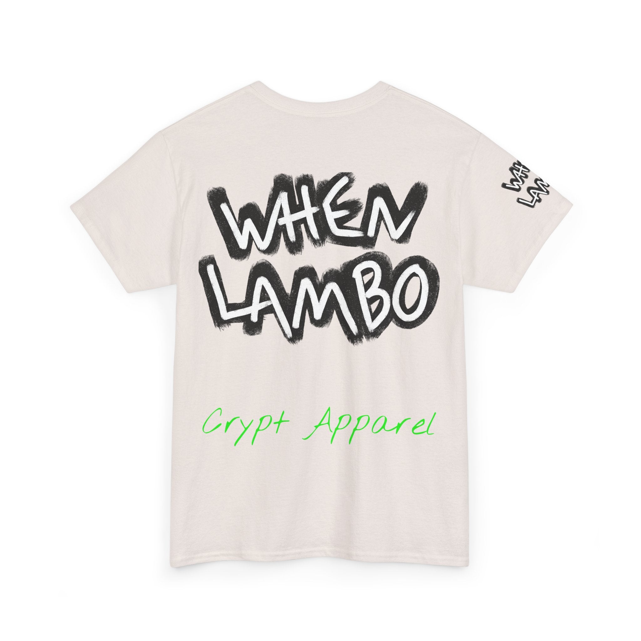 When Lambo Bitcoin inspired Crypto Graphic Tee | Crypt Apparel Car Streetwear