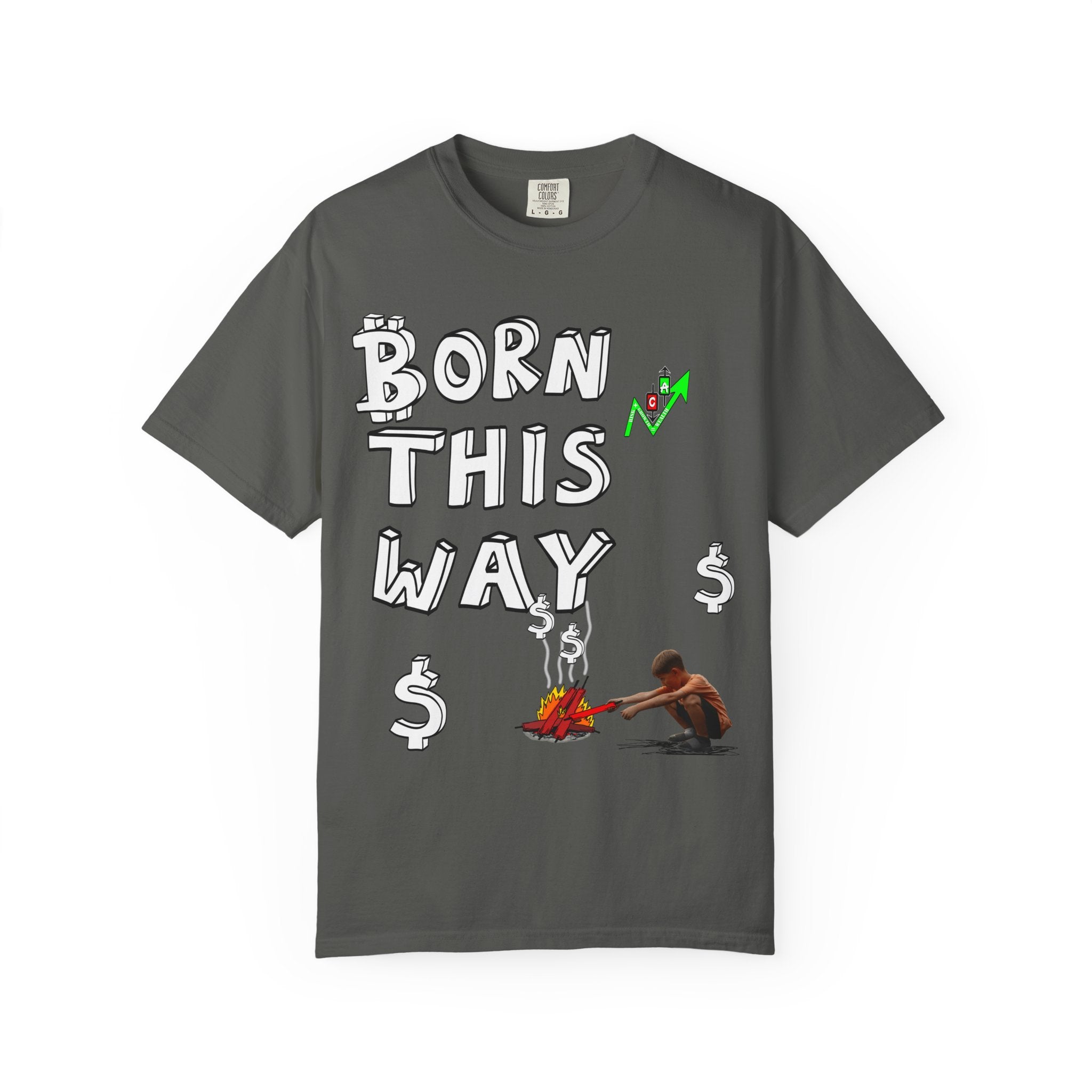 Born This Way Bitcoin inspired Crypto graphic tee | Crypt Apparel