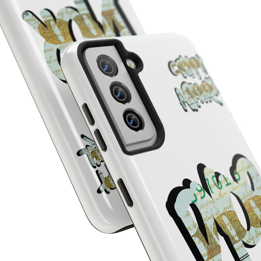 Tough Phone Case — Vintage Money Graffiti "Paper Hodl" Design