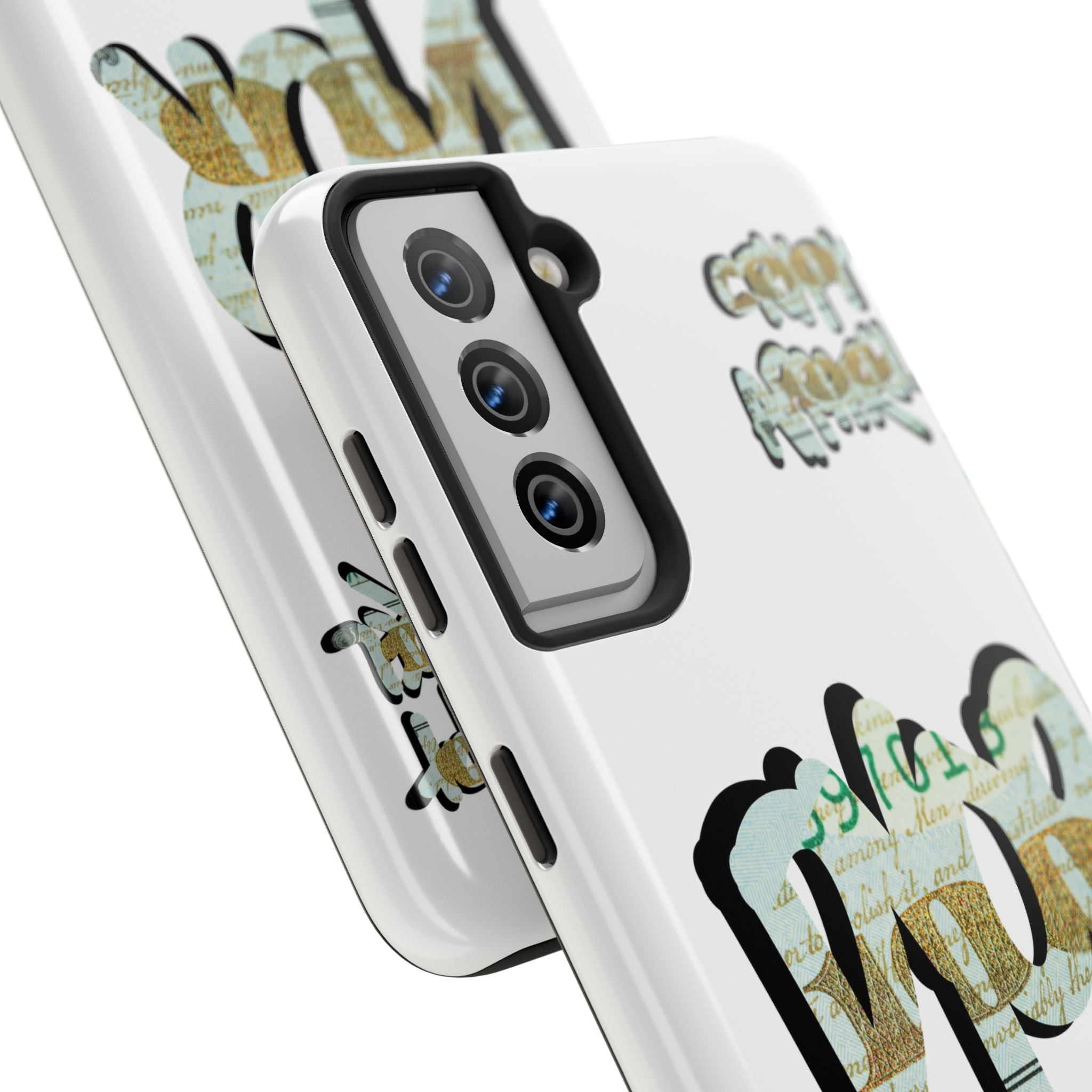 Tough Phone Case — Vintage Money Graffiti "Paper Hodl" Design
