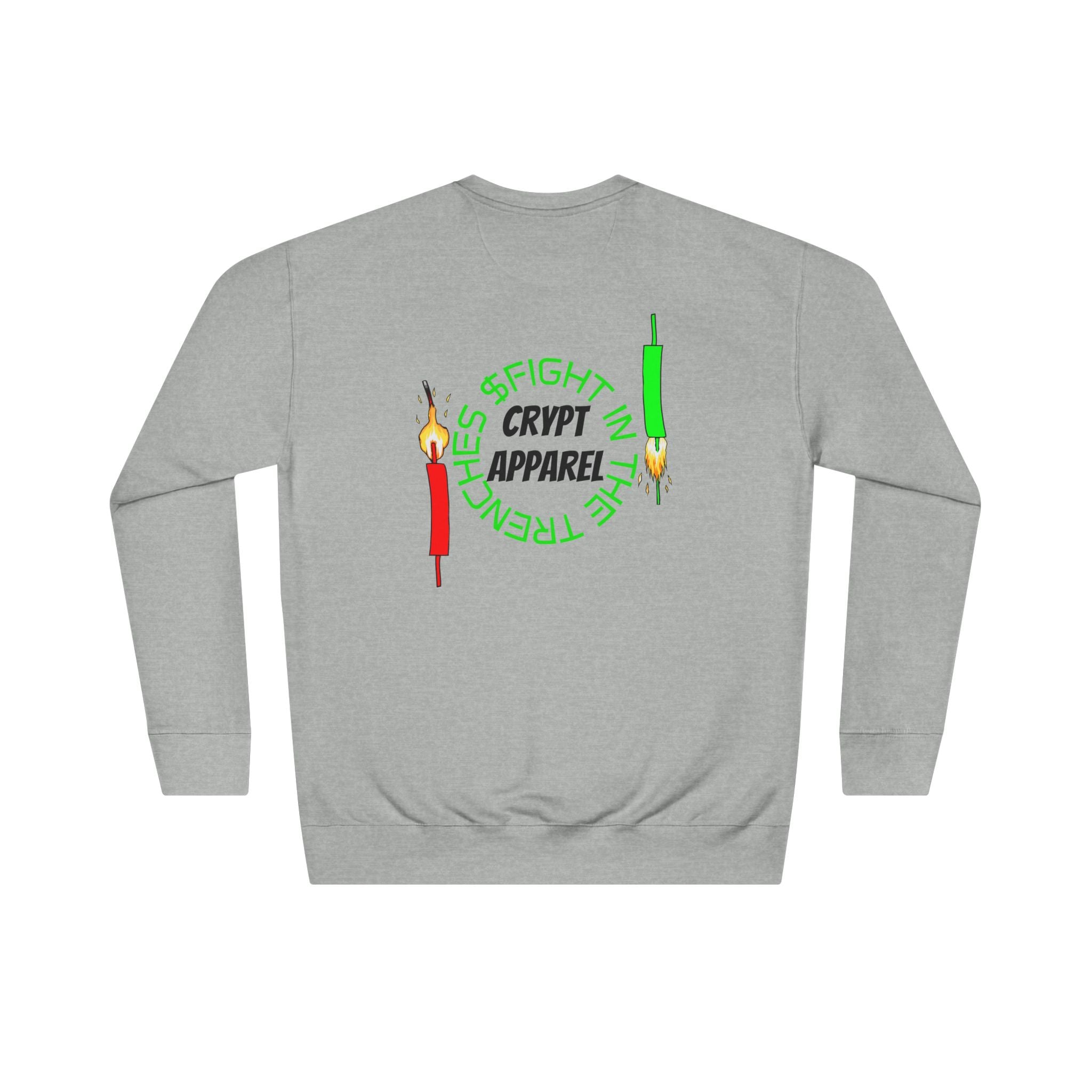 The Trenches Crewneck Sweatshirt — Crypt Apparel Crypto Graphic Pullover