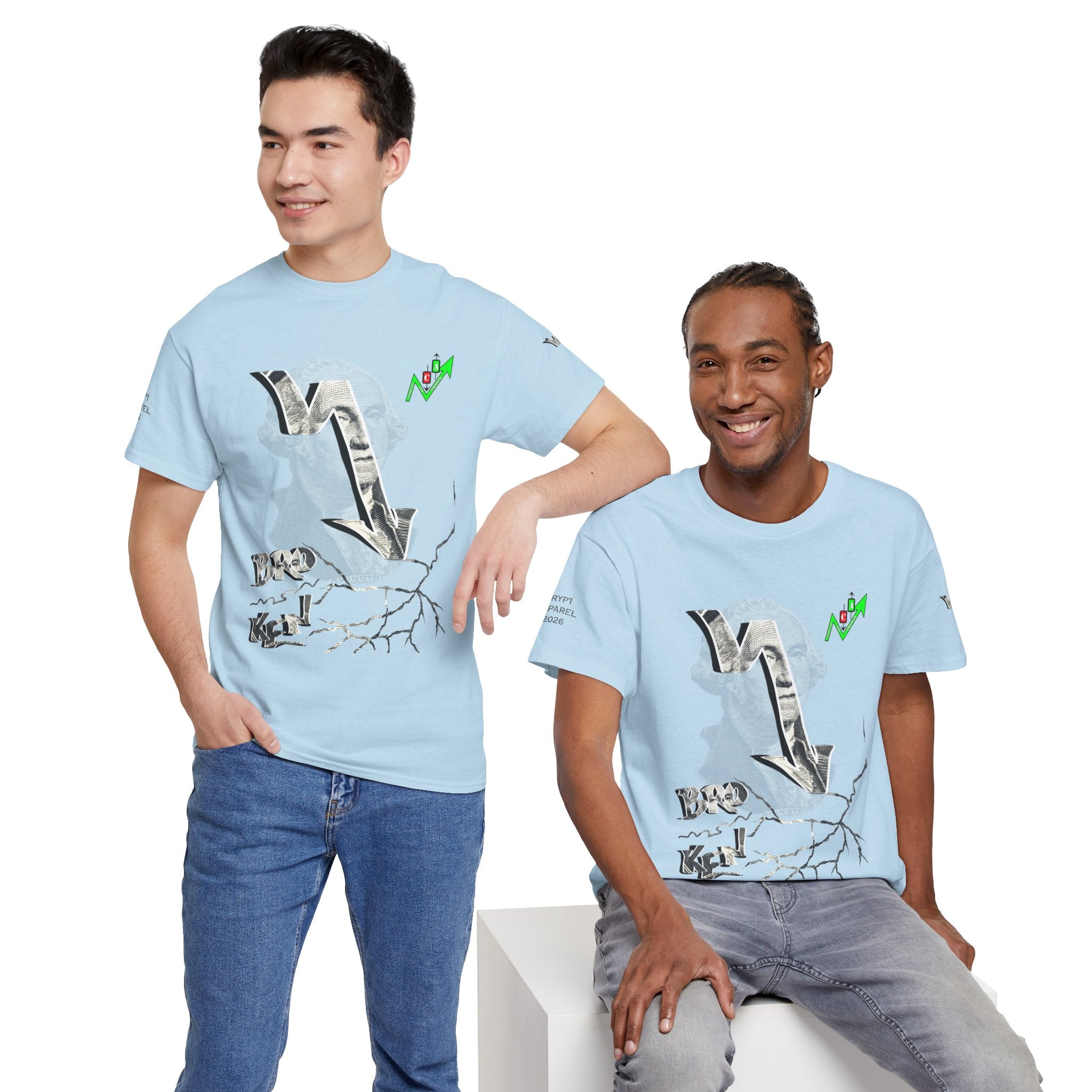 Brokenomics Crypto Graphic Tee — Straight to Zero trading tee "Crypt Apparel"