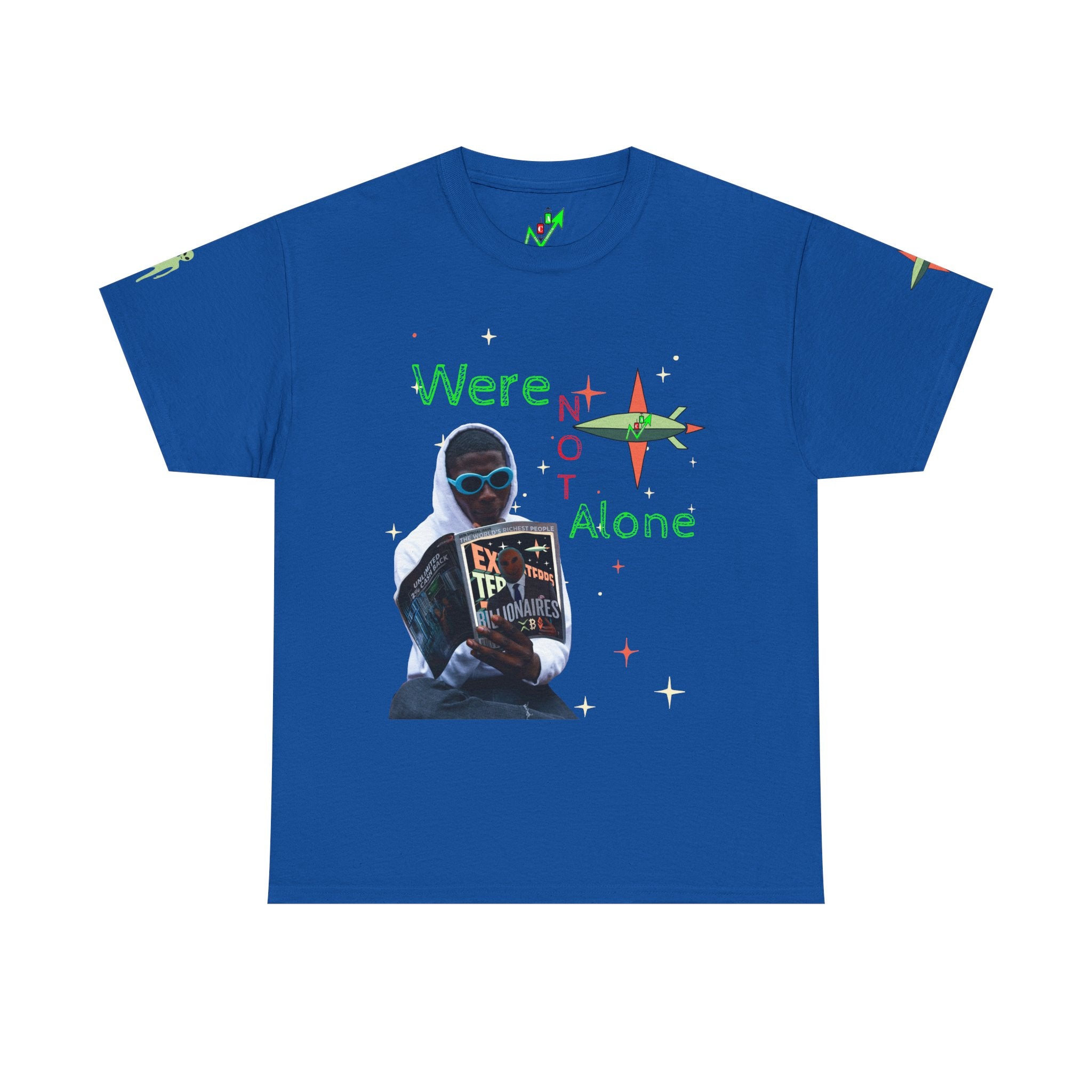 Extra Terrestrial Traders Crypto Graphic Tee — Retro Alien Poster Shirt