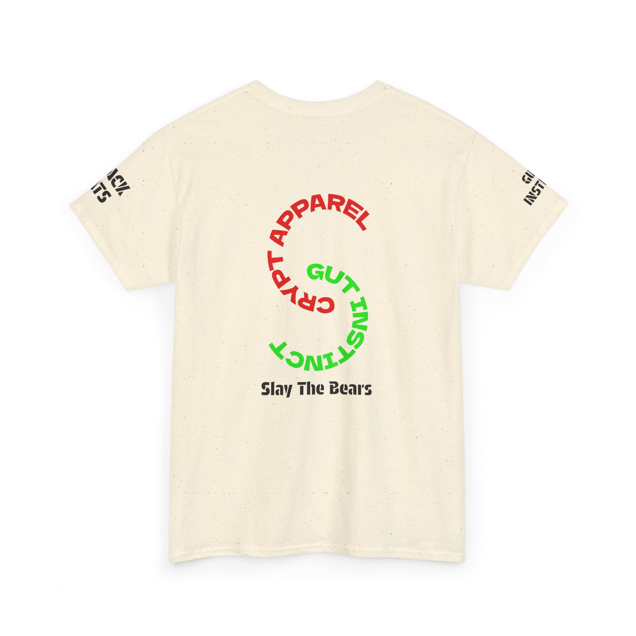 Gut Instinct Bear vs Bull Stock Market T‑Shirt — Crypt Apparel "Slay The Bears" Graphic Tee
