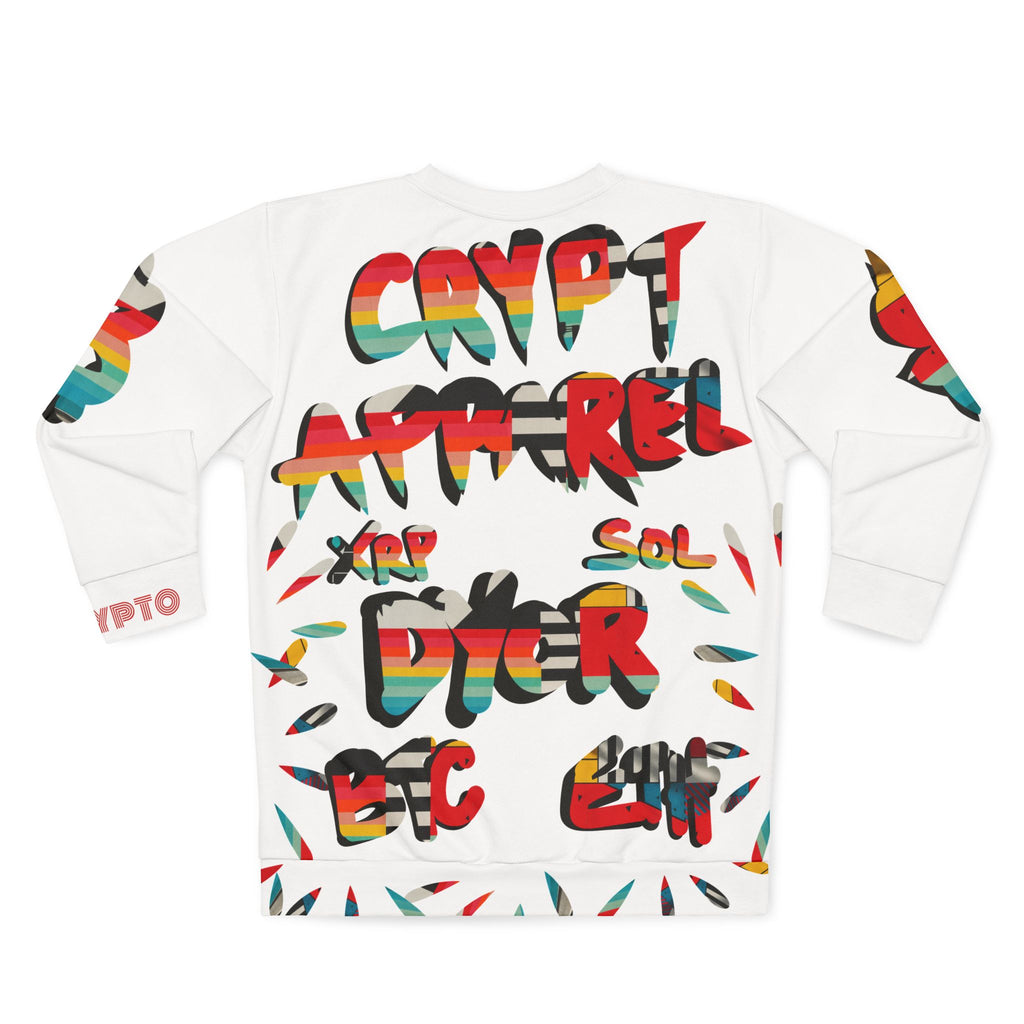 Urban Jungle crypto Sweatshirt | Crypt Apparel Graffiti Collage, 'Bitcoin Inspired' Graphic