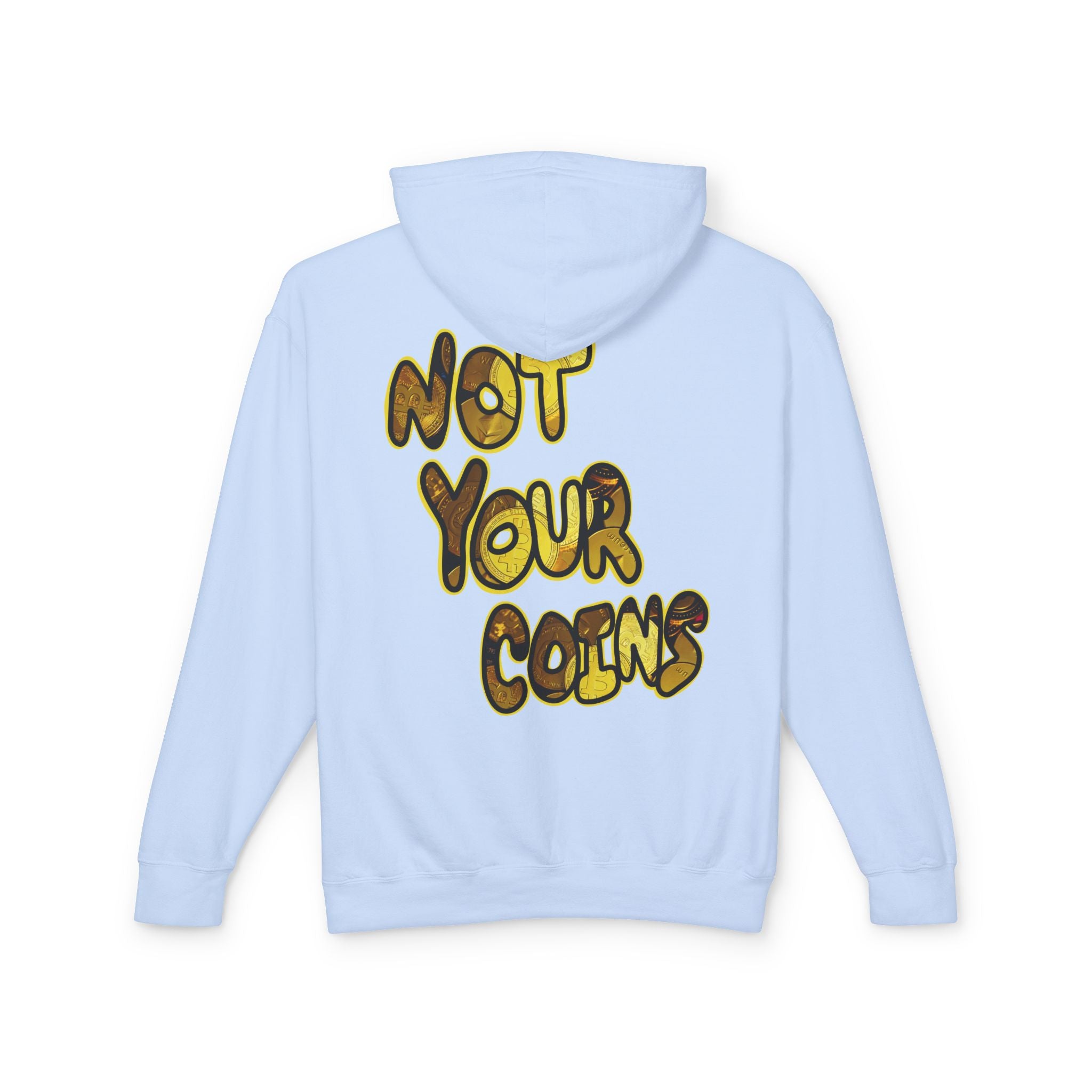 Not Your Keys/ Not Your Coins Graphic Hoodie — Crypto Lightweight Hoodie