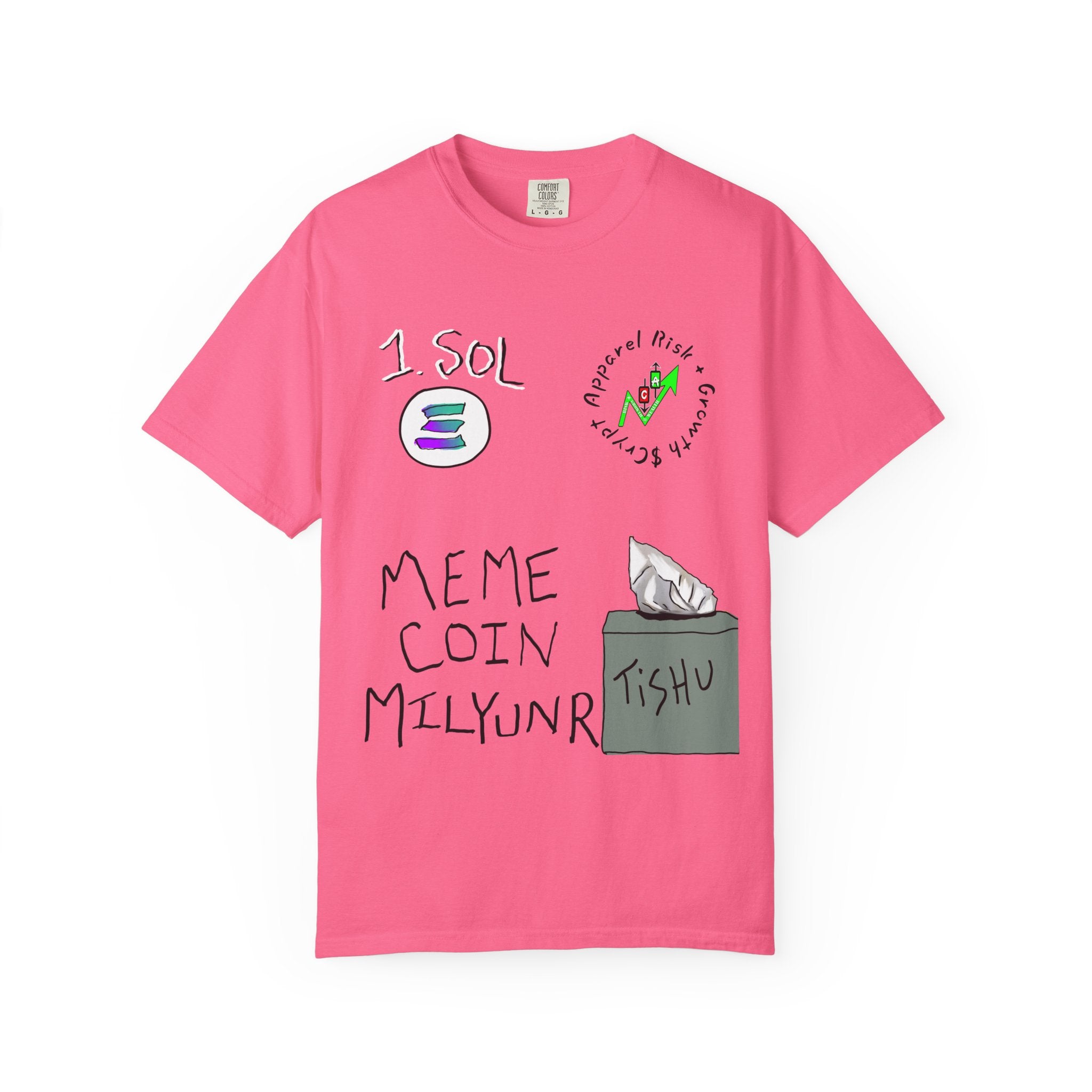 Crypto Meme T-Shirt — 'Meme Coin' Hand-Drawn Crypto Art Tee