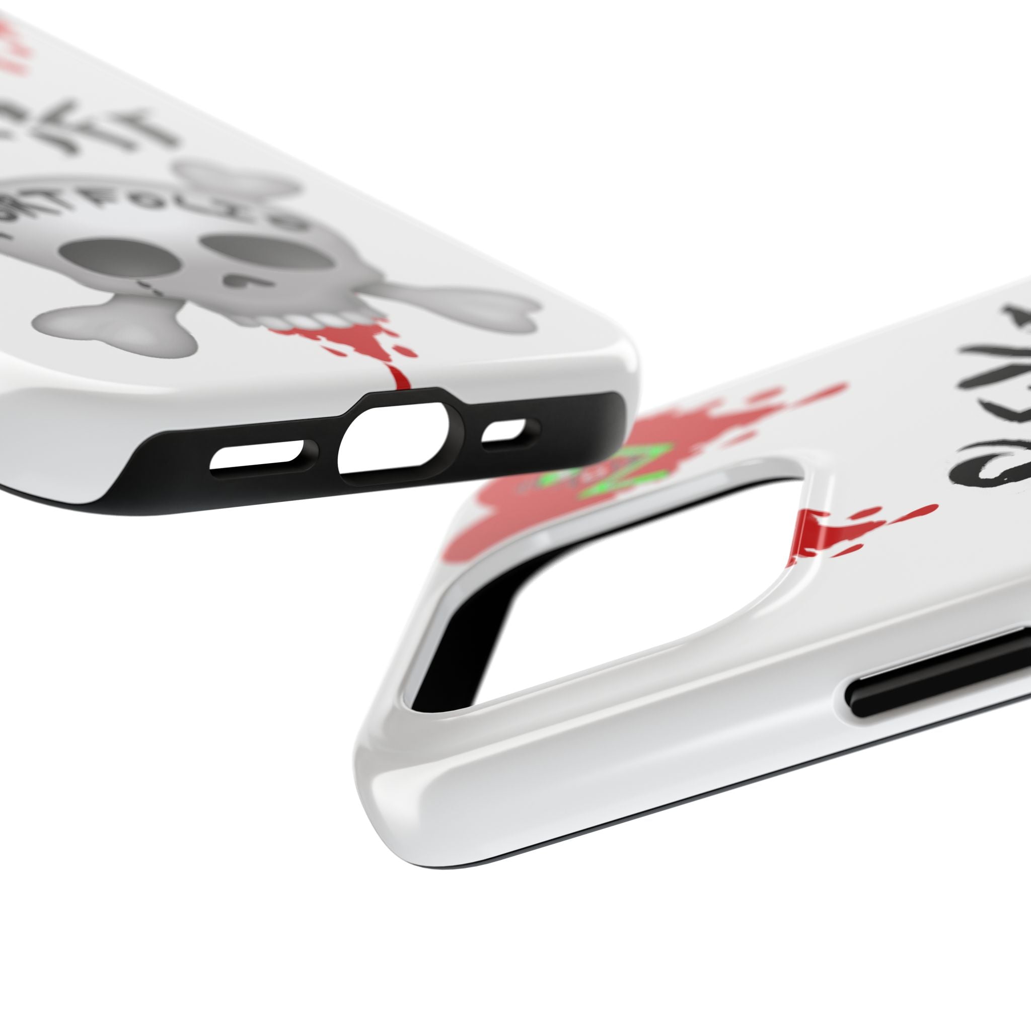 Rekt Portfolio Tough Phone Case — Skull & Dripping Heart Protective Cover