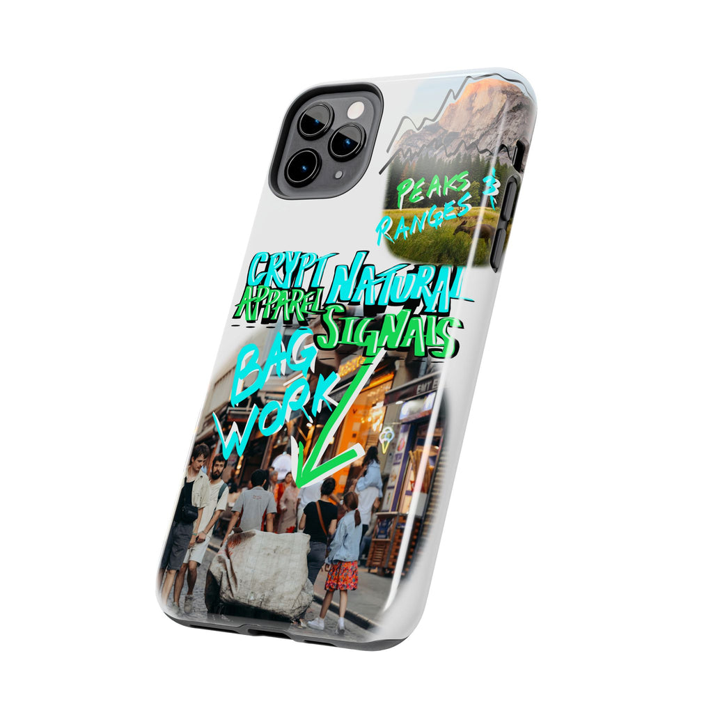 Natural Signals Tough Phone Case — Crypt Apparel Street Collage Design