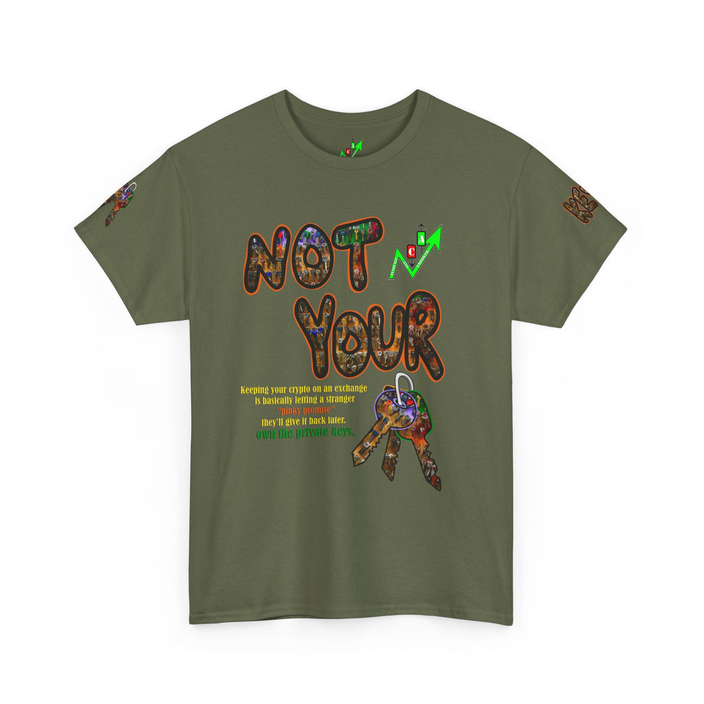 Not Your Keys Graphic Tee — "Crypt Apparel" Statement T-Shirt