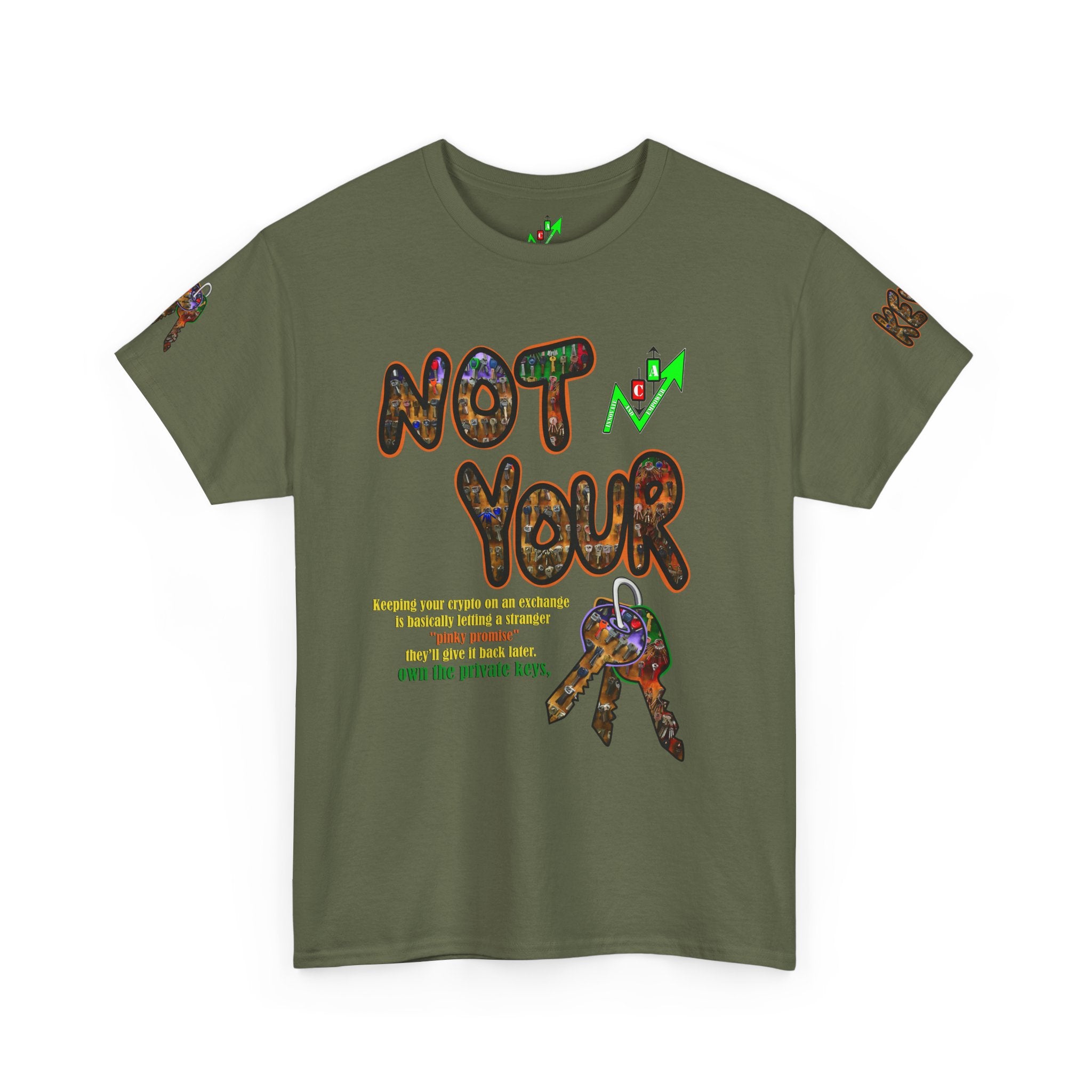 Not Your Keys Graphic Tee — "Crypt Apparel" Statement T-Shirt