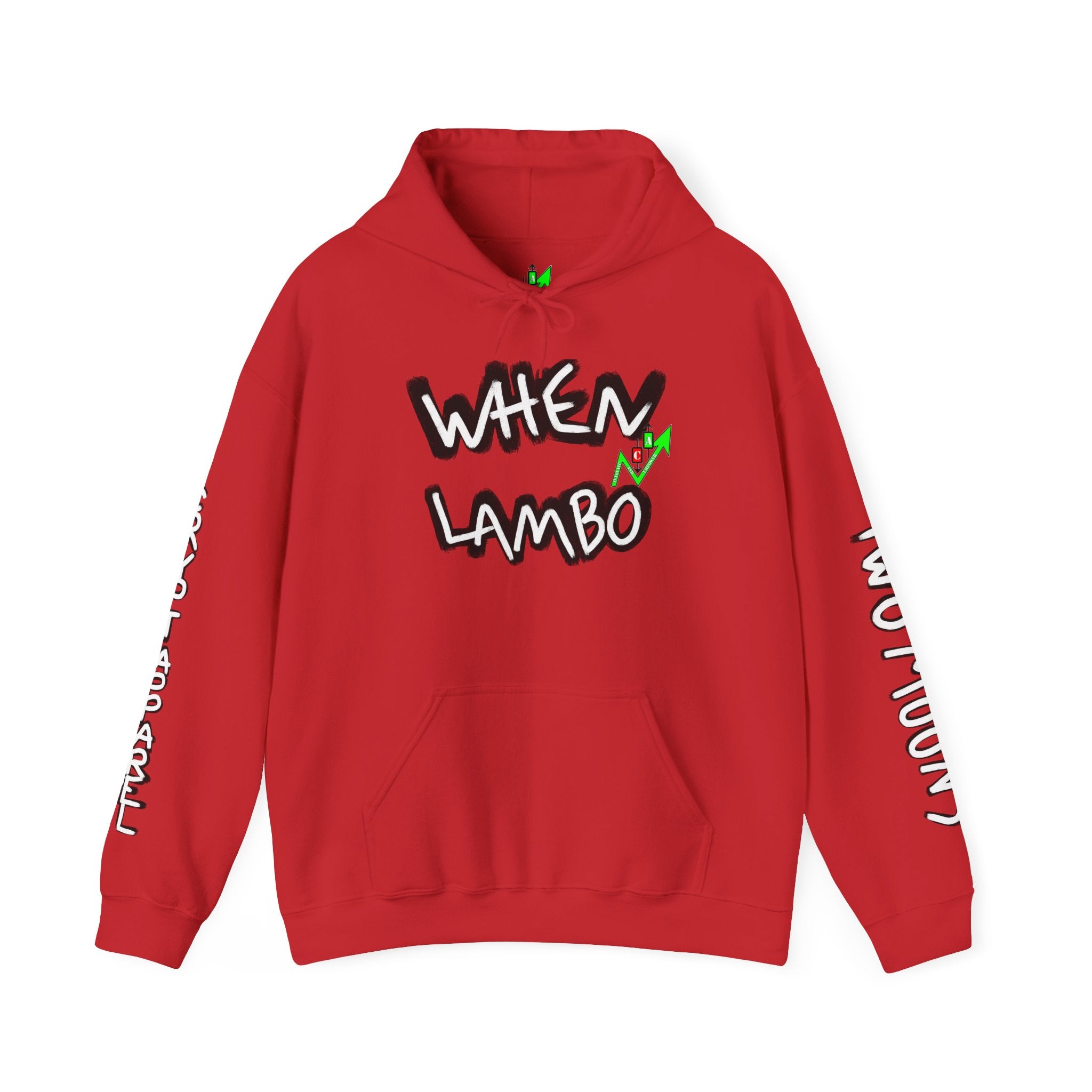 When Lambo Crypto Hoodie | Crypt Apparel Bitcoin Inspired Graffiti Design