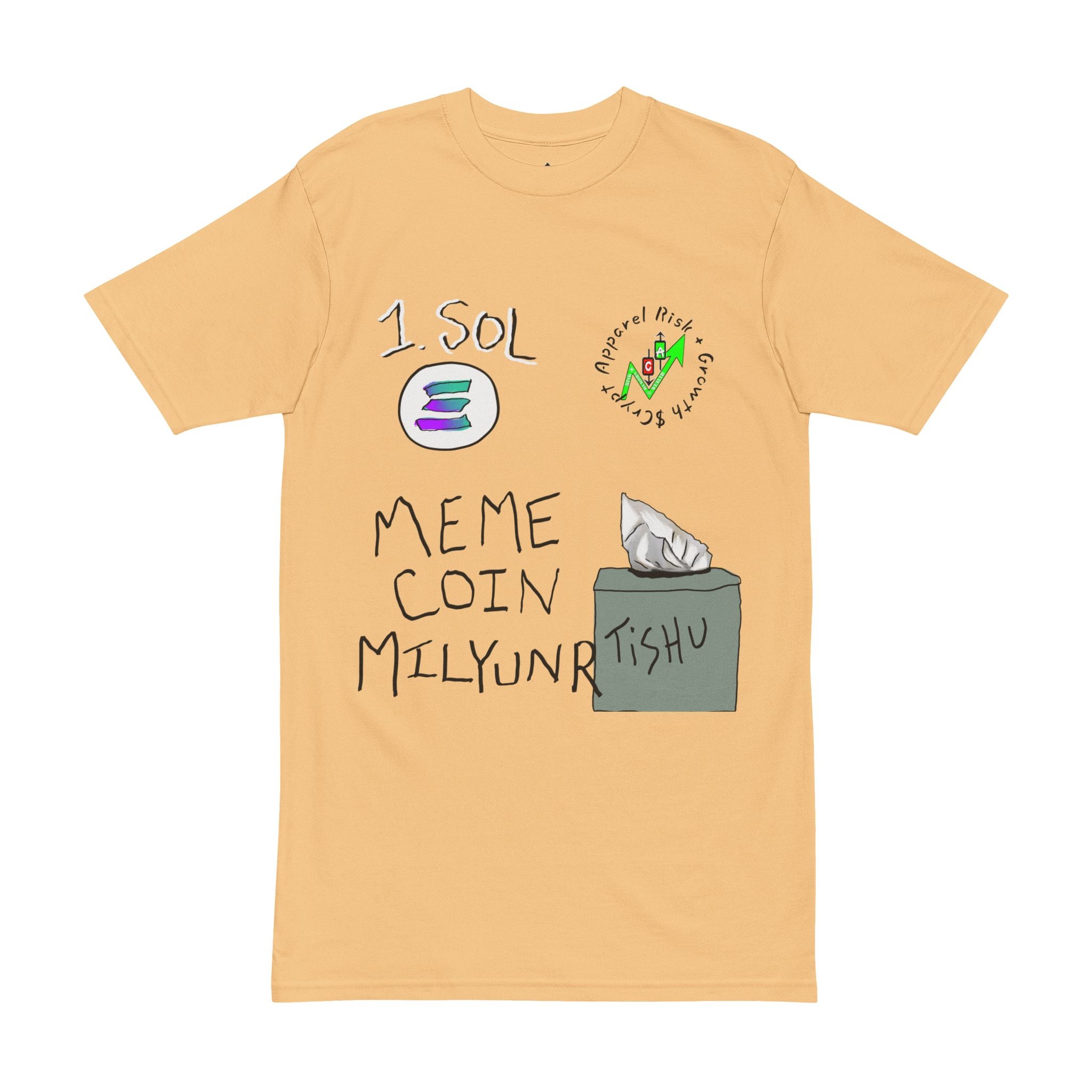 Meme Coin Millionaire Tee — Crypt Apparel Crypto Graphic T-Shirt