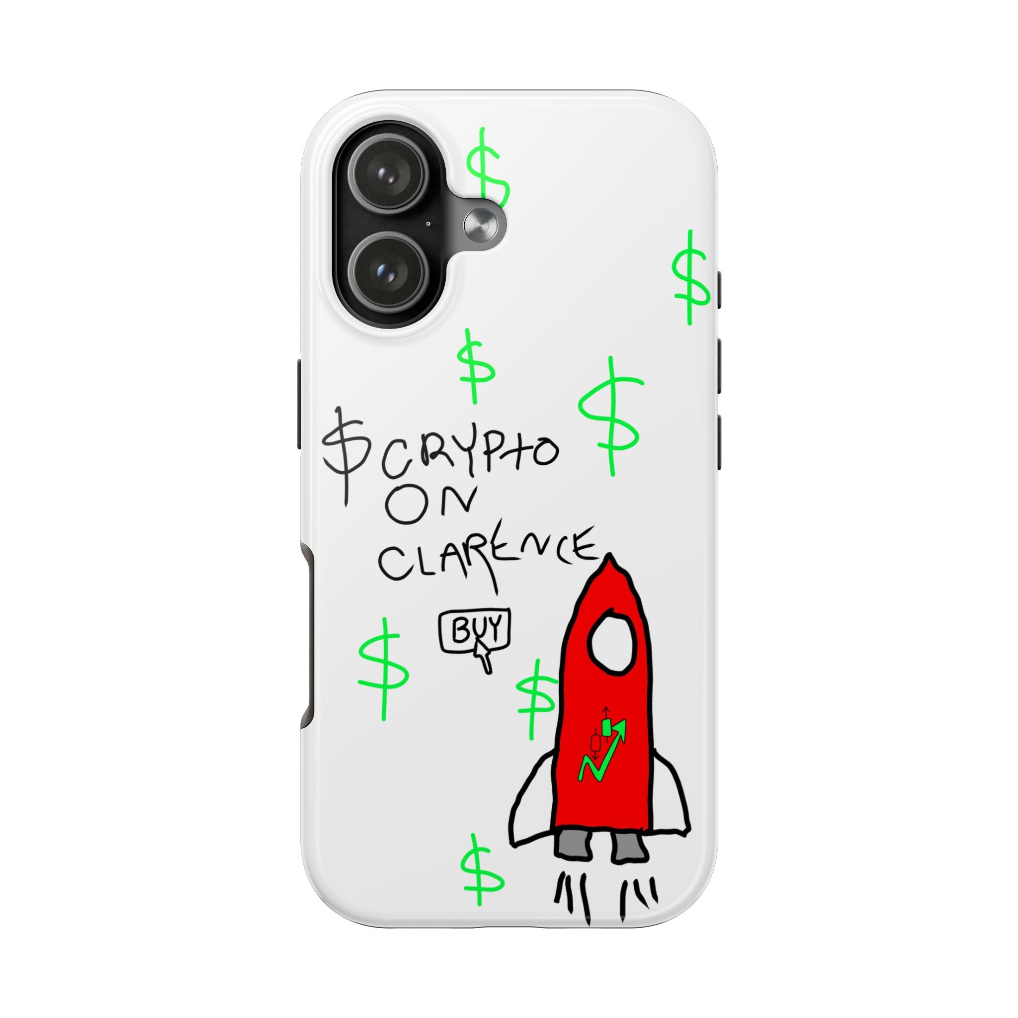 Crypto On Clarence Phone Case — Crypt Apparel Degen Design