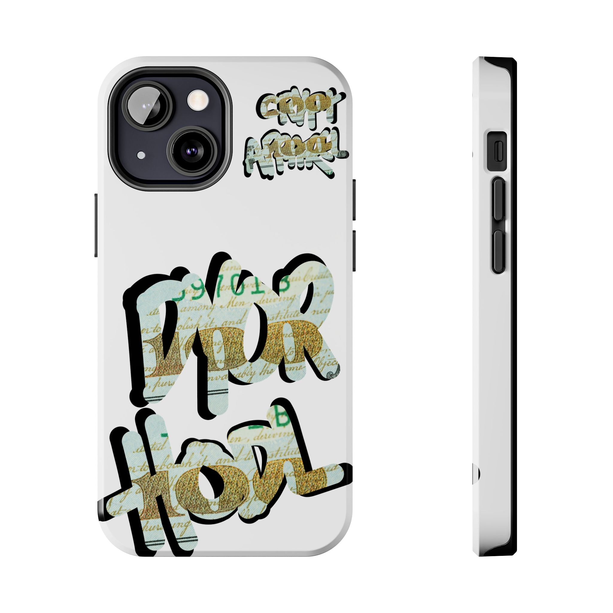 Tough Phone Case — Vintage Money Graffiti "Paper Hodl" Design