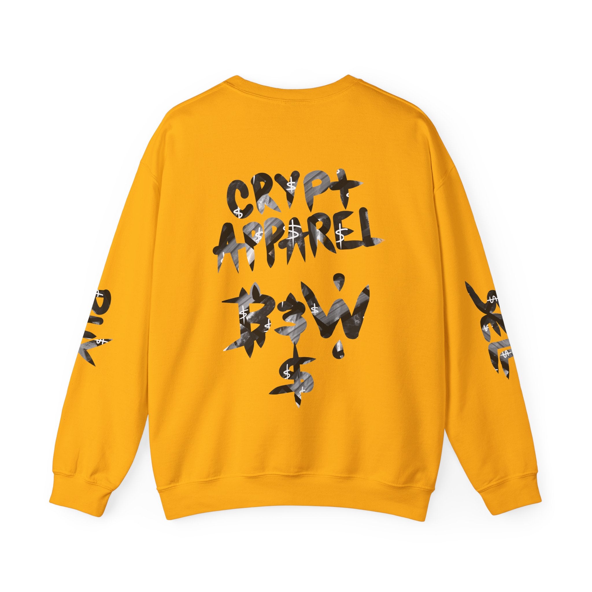 Black & White Street Collage Crypto Crewneck Sweatshirt | Graphic Urban Art
