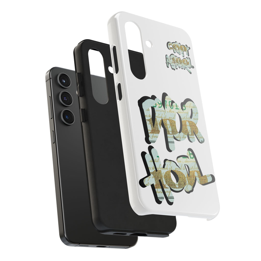 Tough Phone Case — Vintage Money Graffiti "Paper Hodl" Design