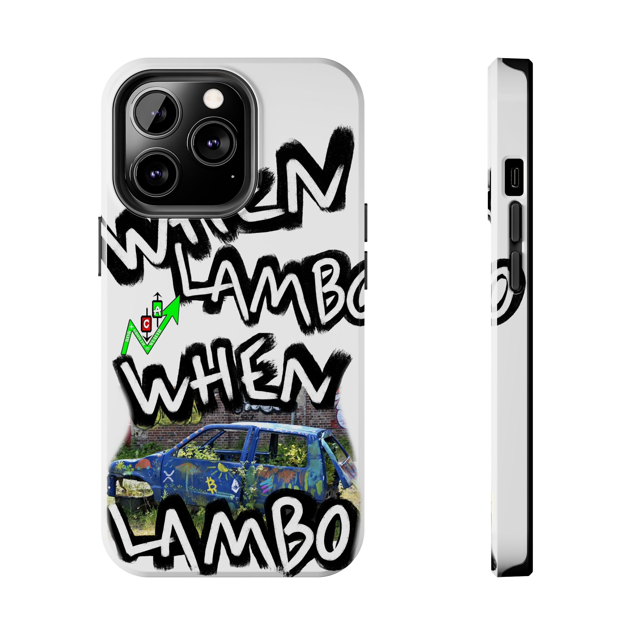 When Lambo Art Phone Case — Crypto Meme Tough Phone Case