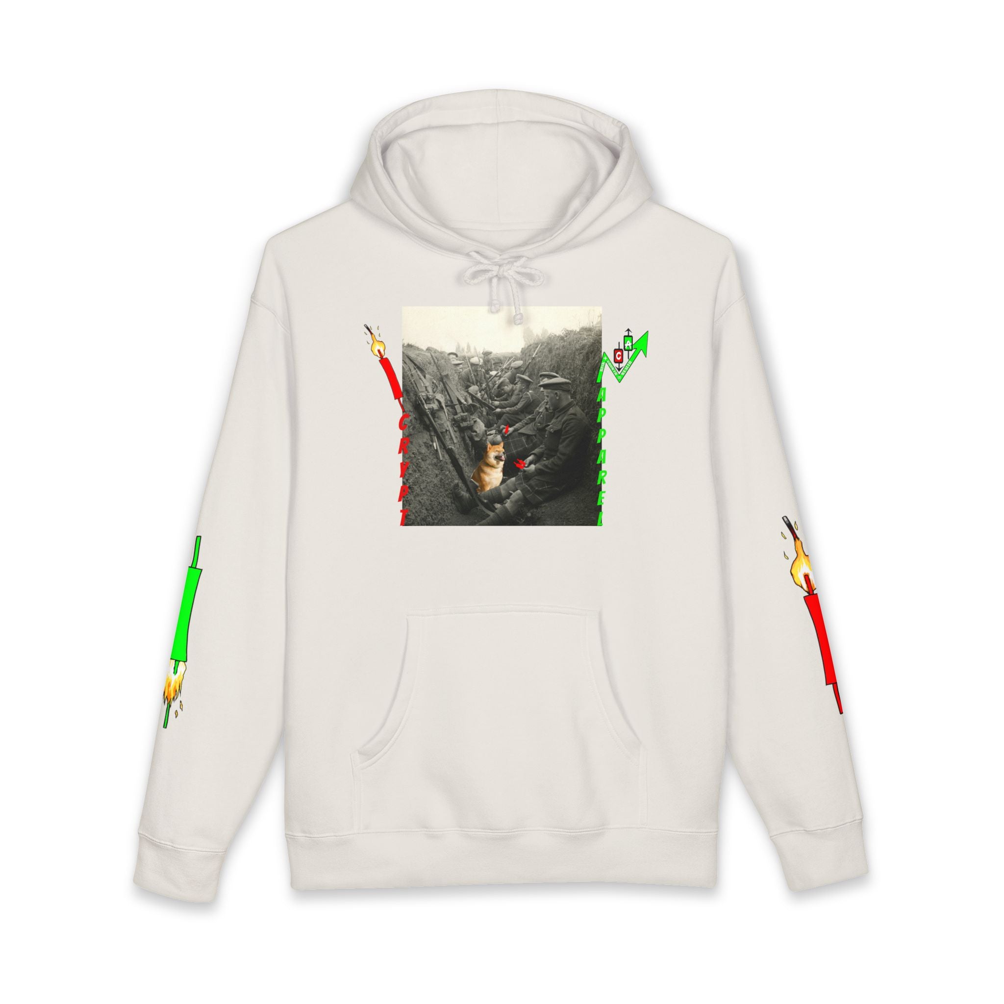The Trenches Hoodie — 'Crypt Apparel' Graphic Hooded Sweatshirt