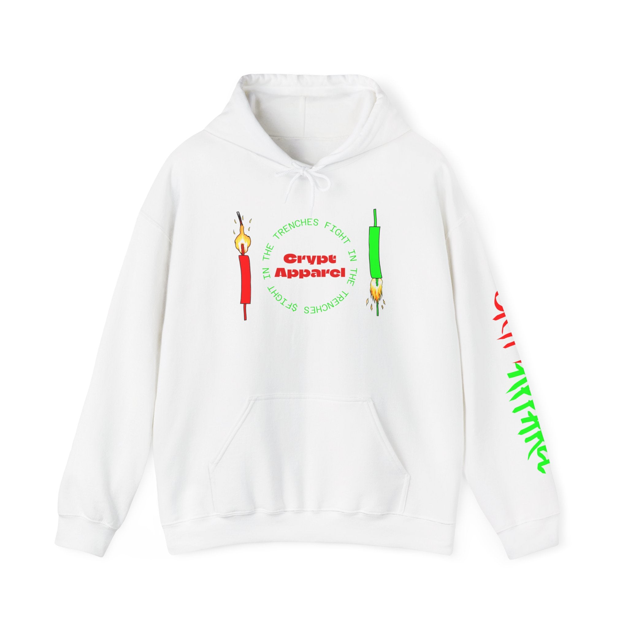 The Trenches Crypto Meme Hoodie — Crypt Apparel Trench Life Graphic Streetwear Hoodie